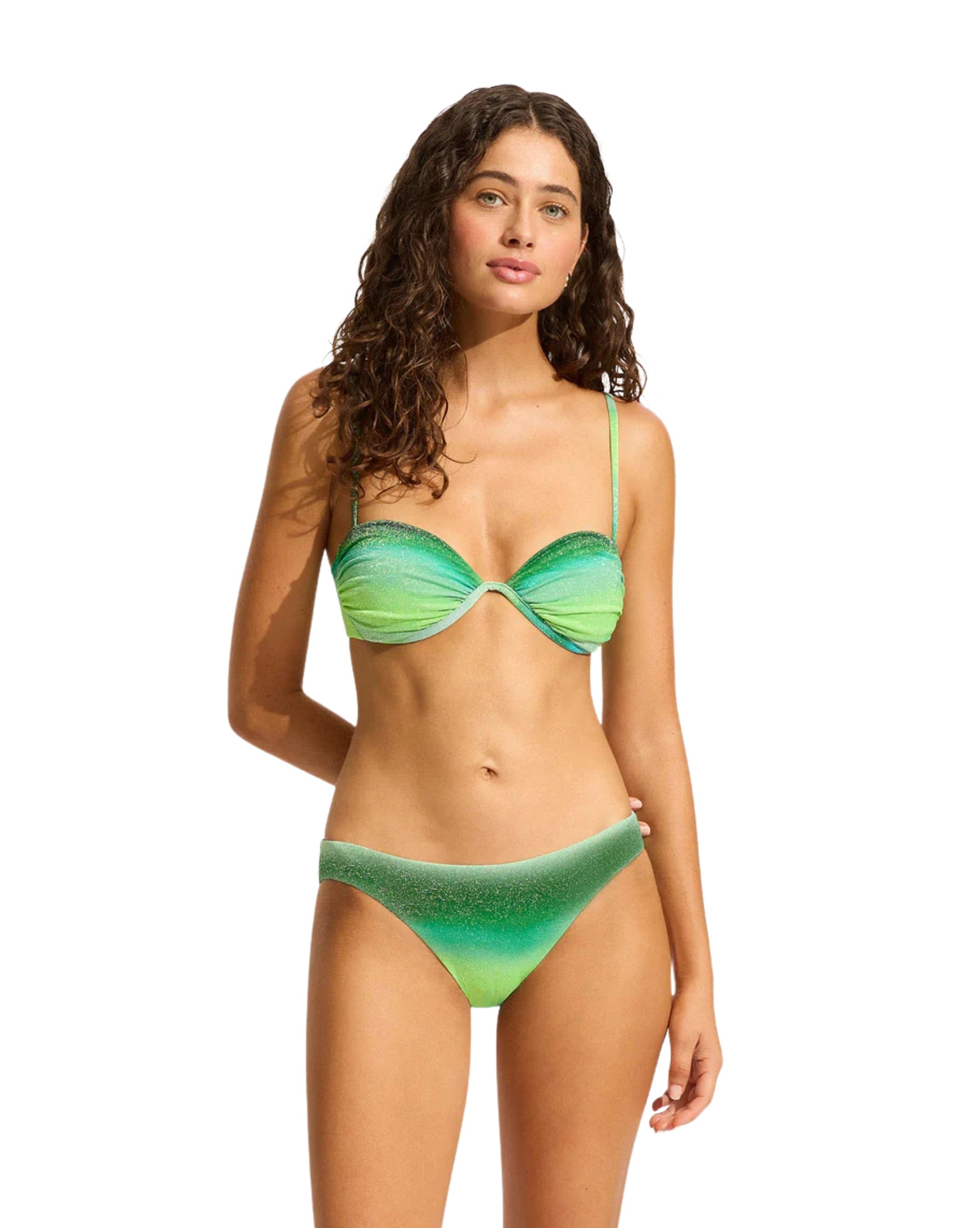 Seafolly Spectrum Ruched Split Wire Bikini Top