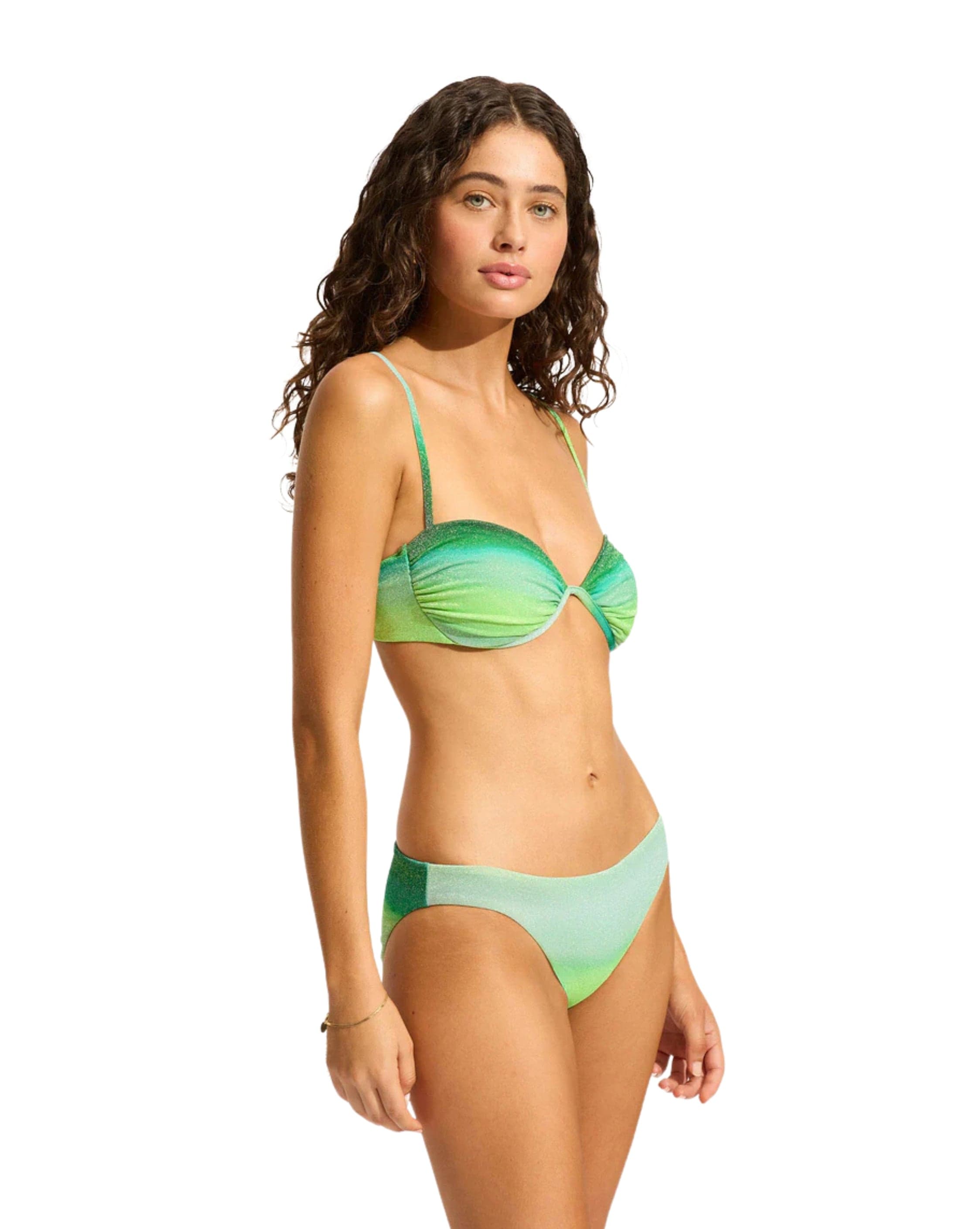 Seafolly Spectrum Ruched Split Wire Bikini Top