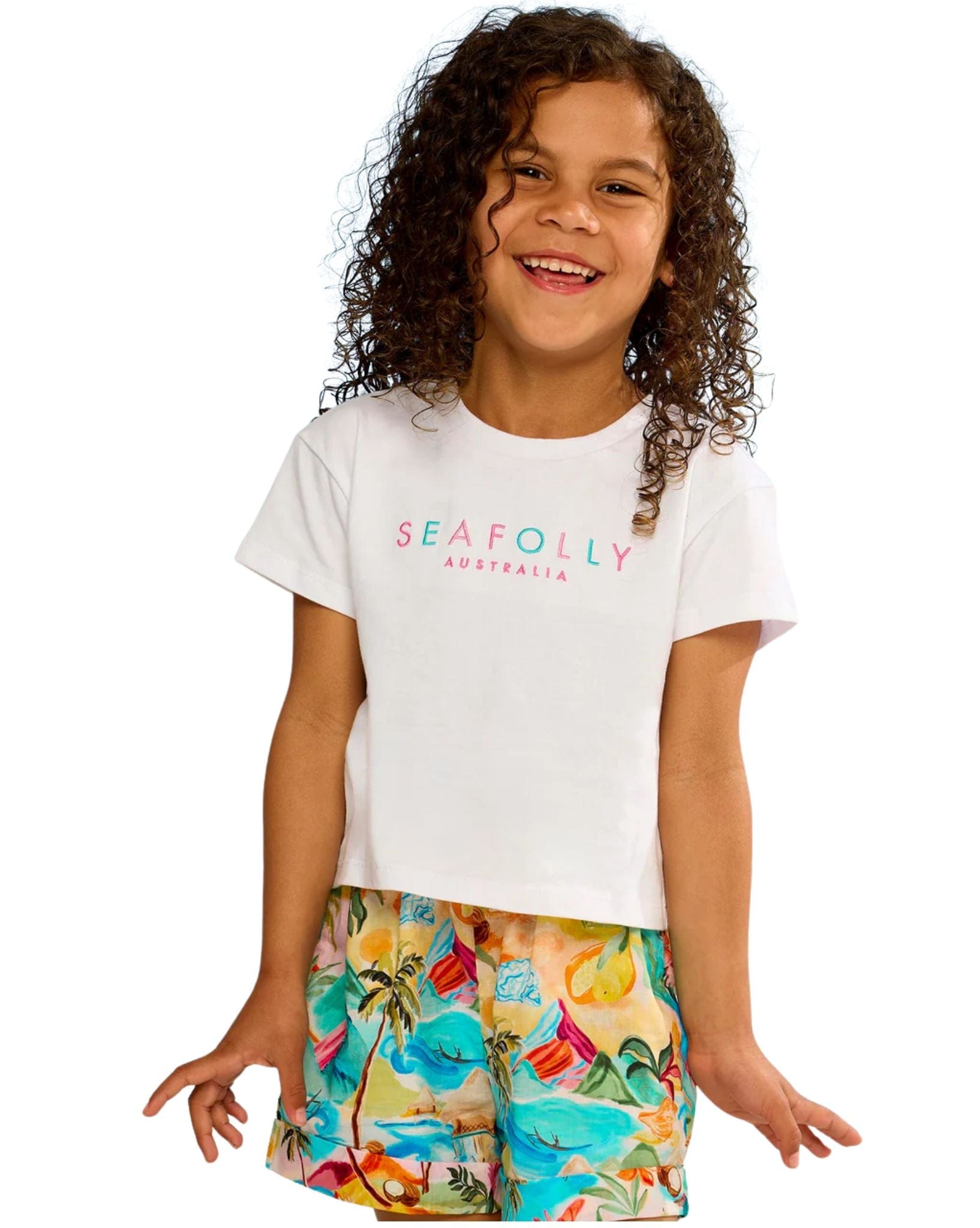 Seafolly Toddler Embroidered Logo Tee