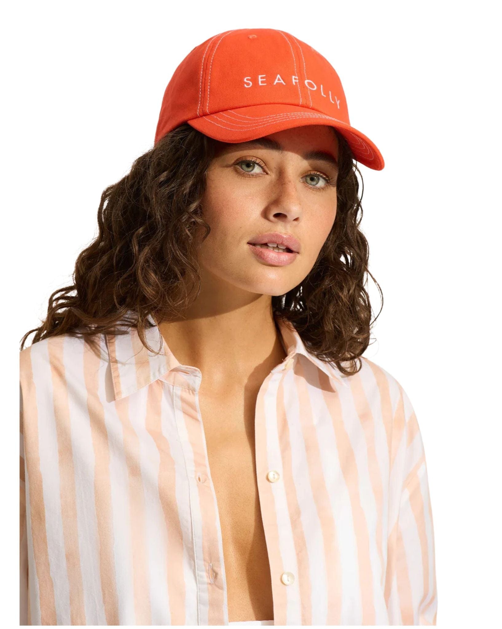 Seafolly Womens Seafolly Cap Flame