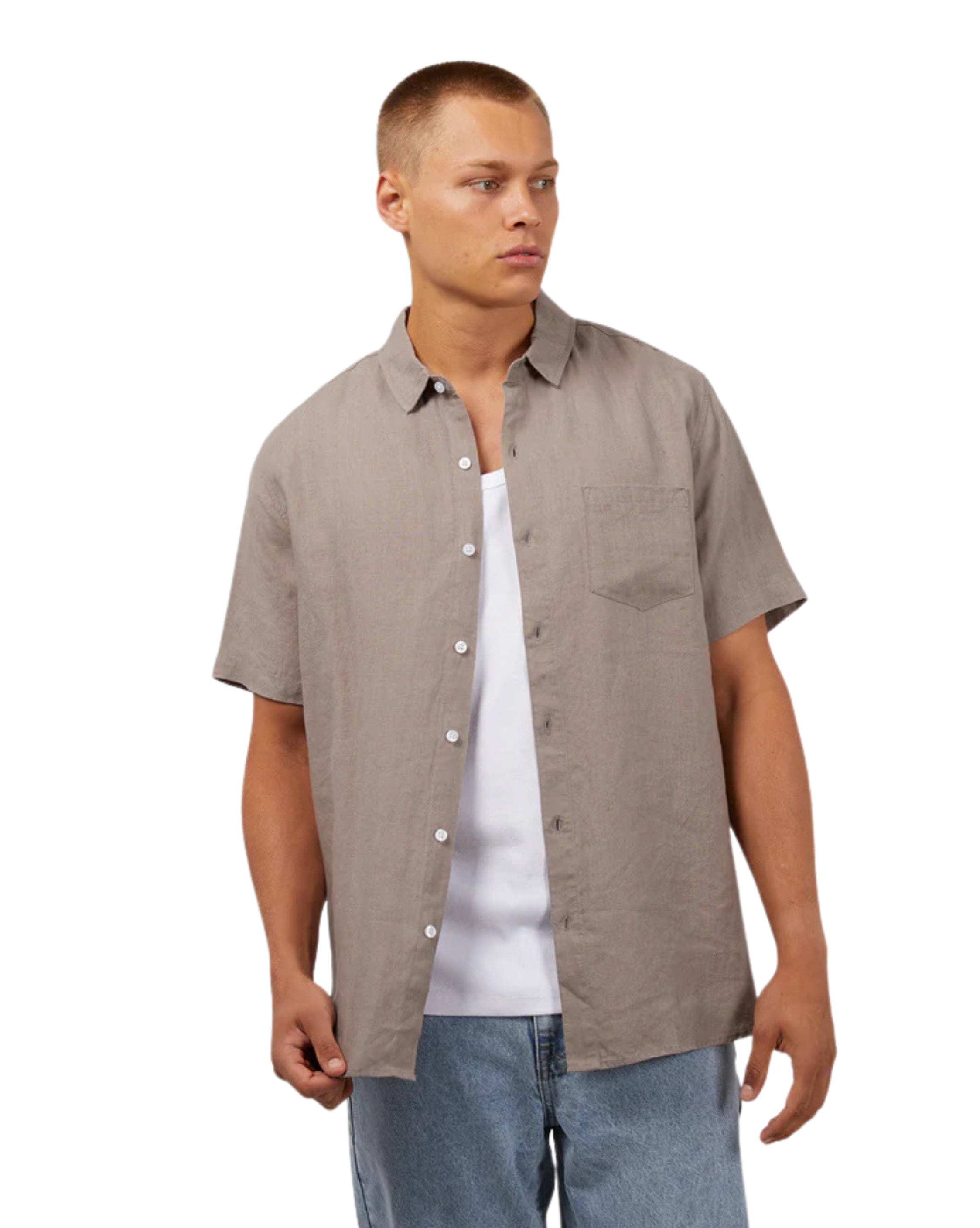 Silent Theory Linen Men's Shirt