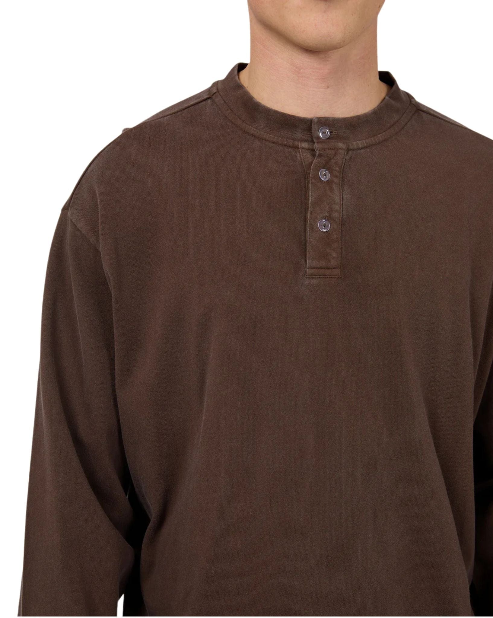 Silent Theory Mens Henley LS Top