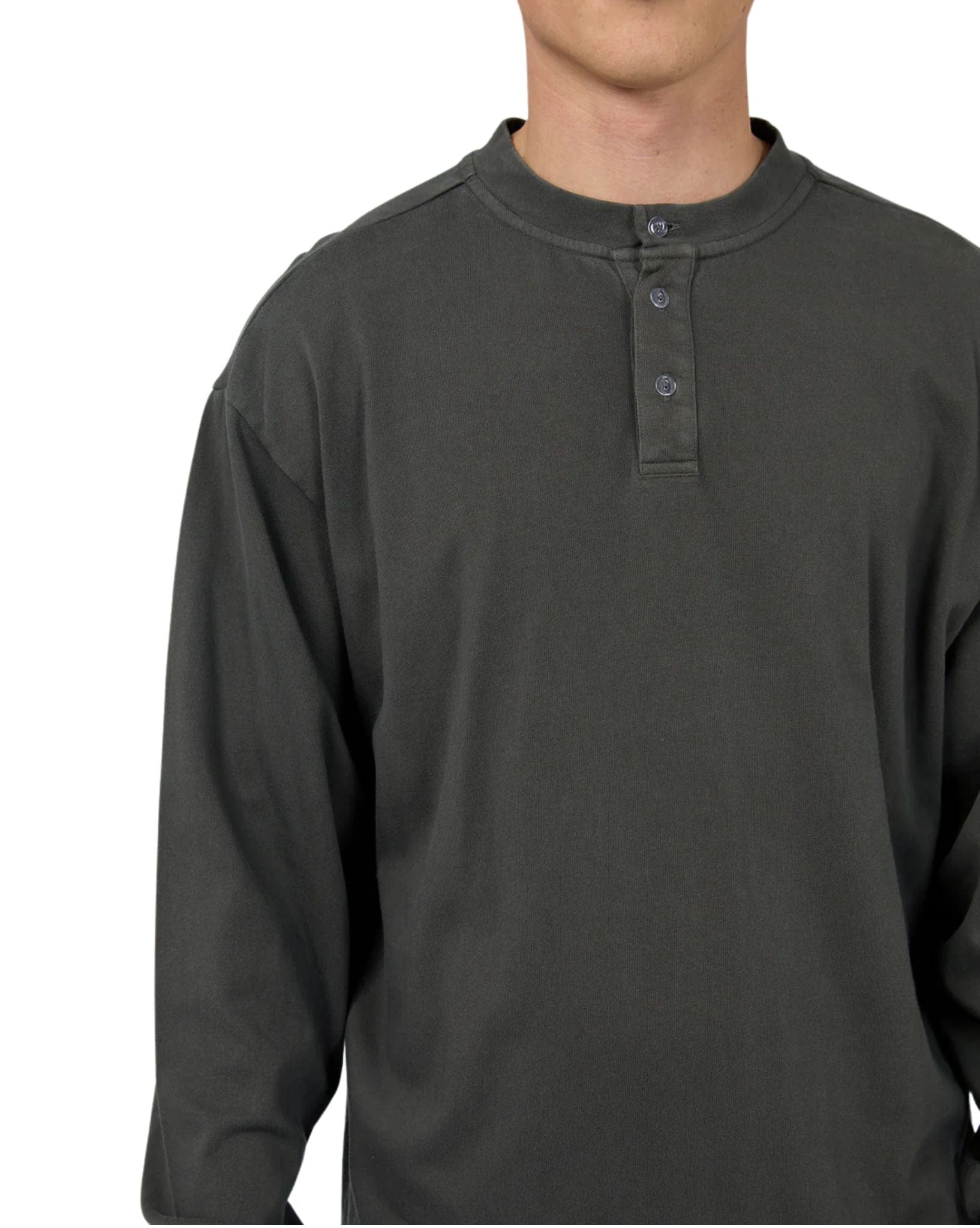 Silent Theory Mens Henley LS Top