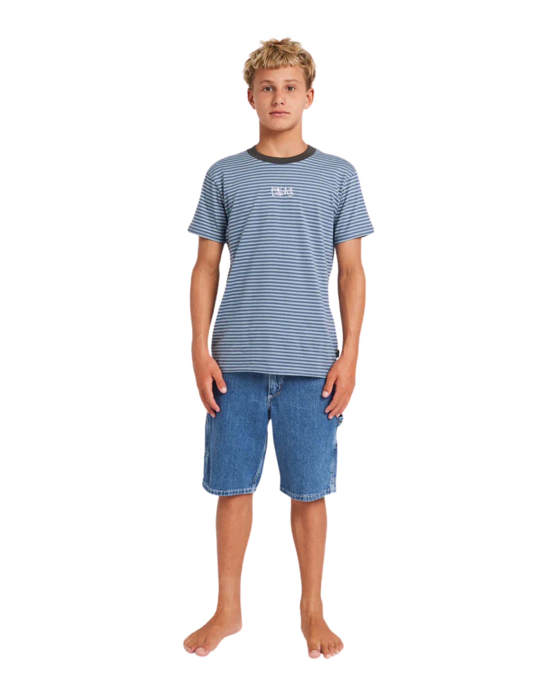 Boys Absense Stripe Short Sleeve T-Shirt