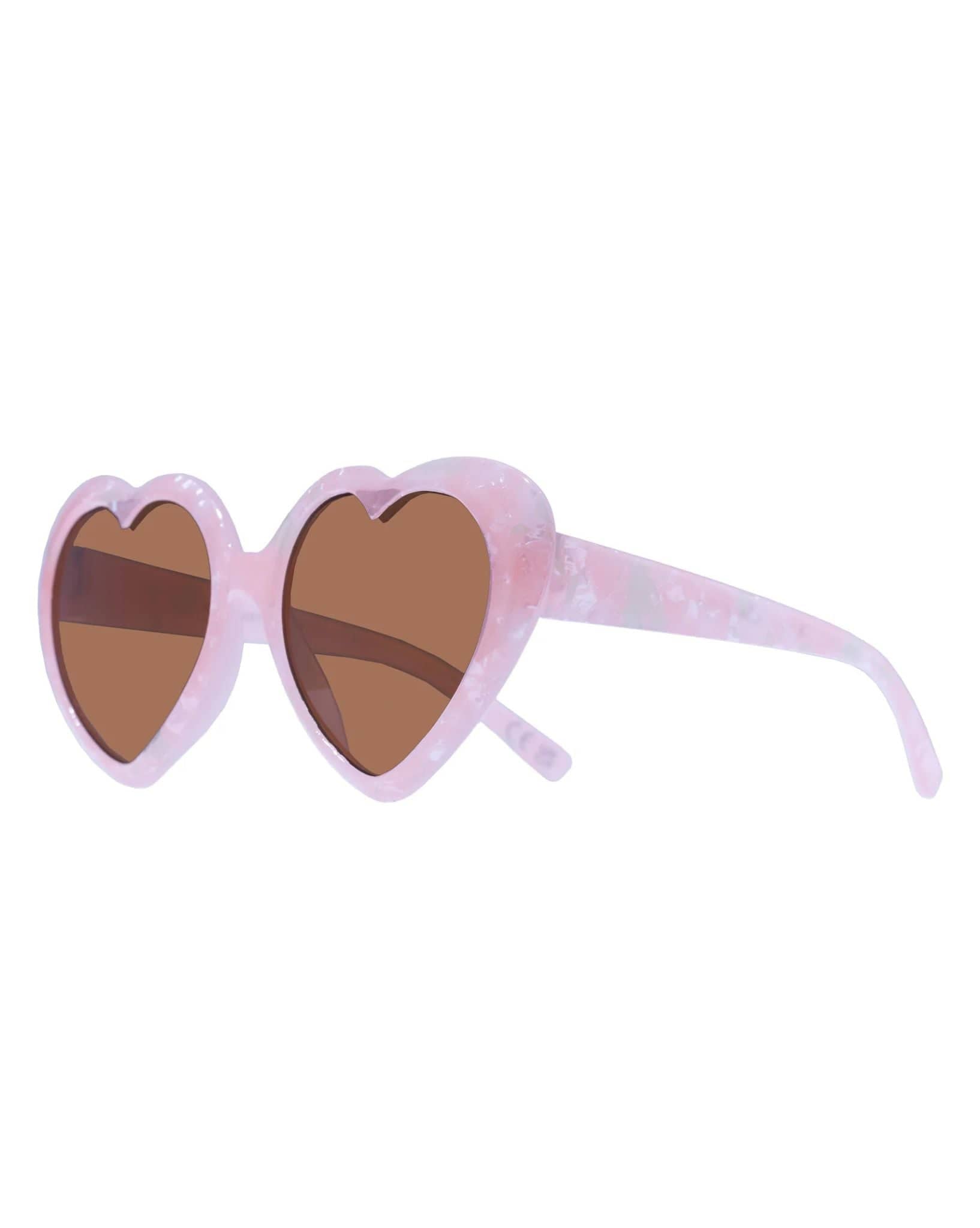 Solarized Kids Heart Sunglasses - Pink