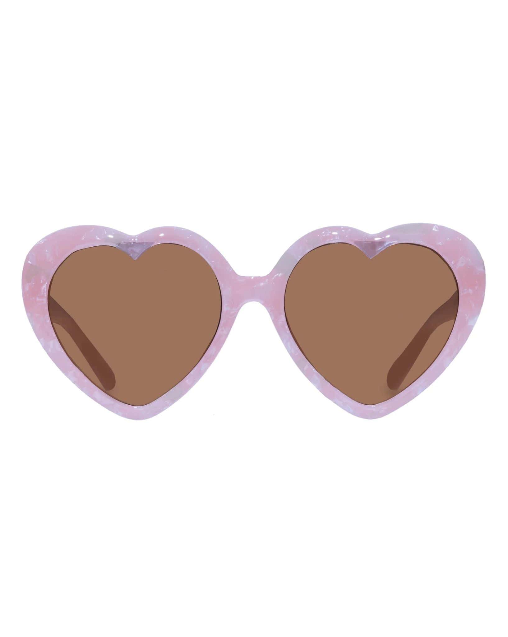 Solarized Kids Heart Sunglasses - Pink