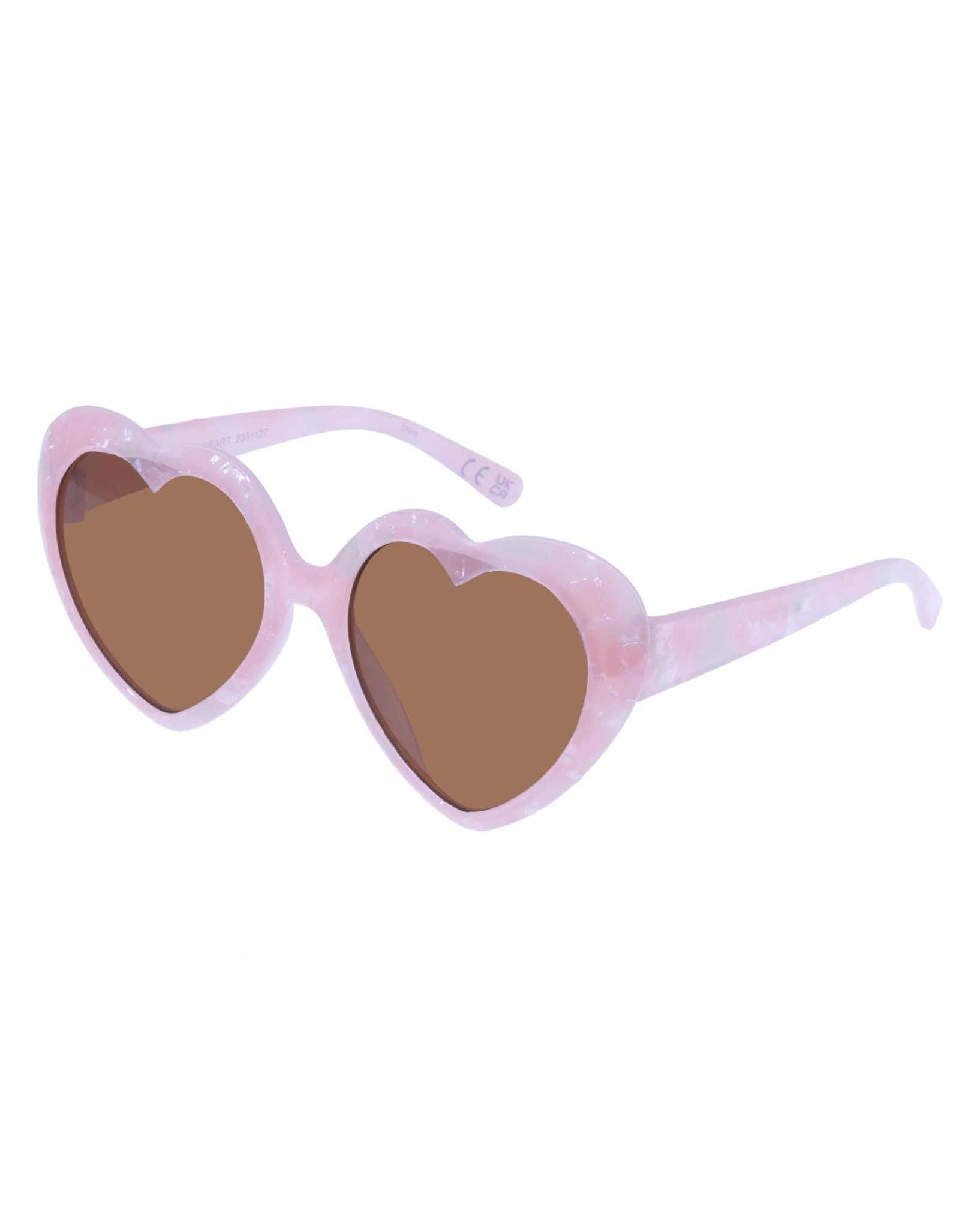 Solarized Kids Heart Sunglasses - Pink