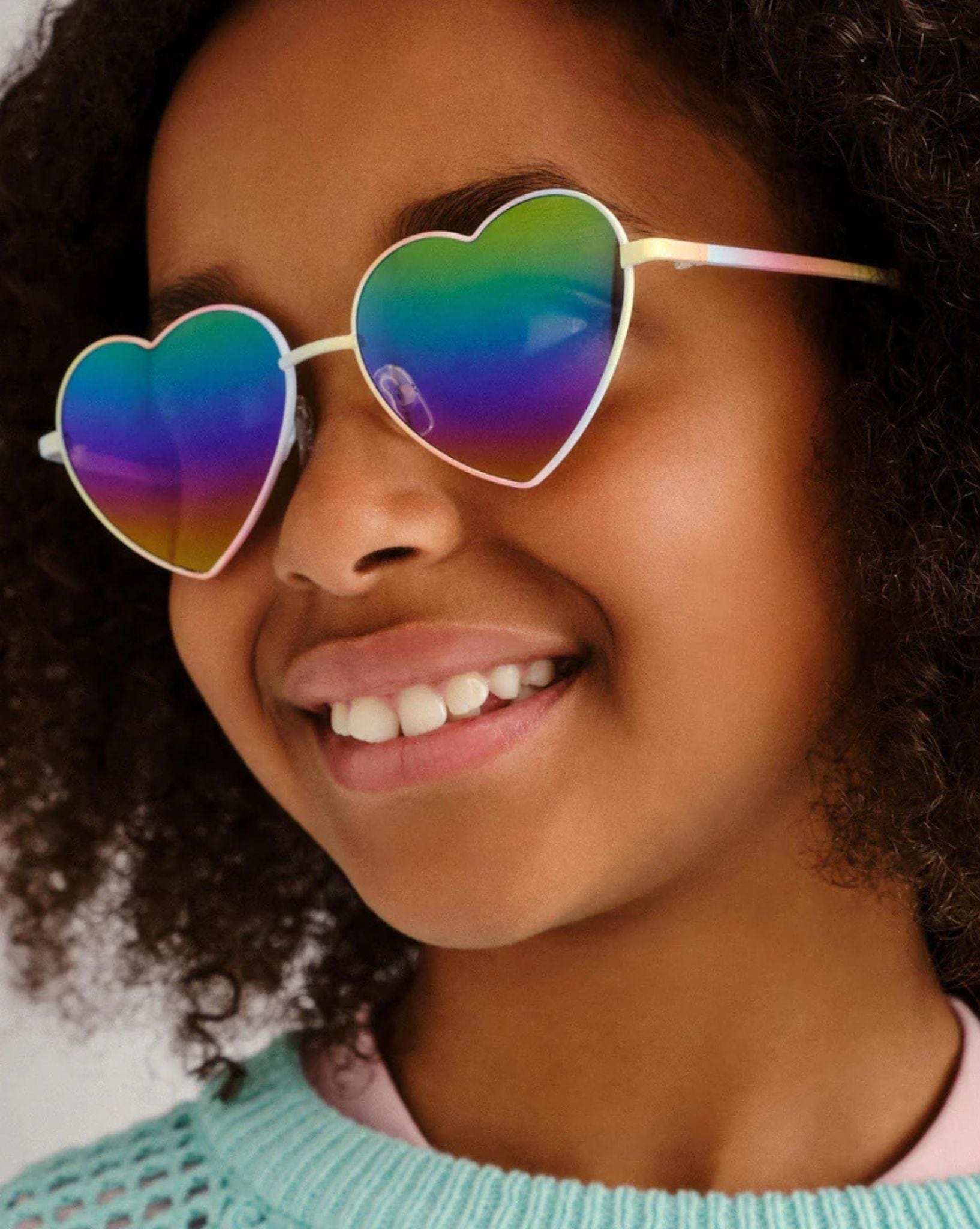 Solarized Kids Metal Heart Sunglasses