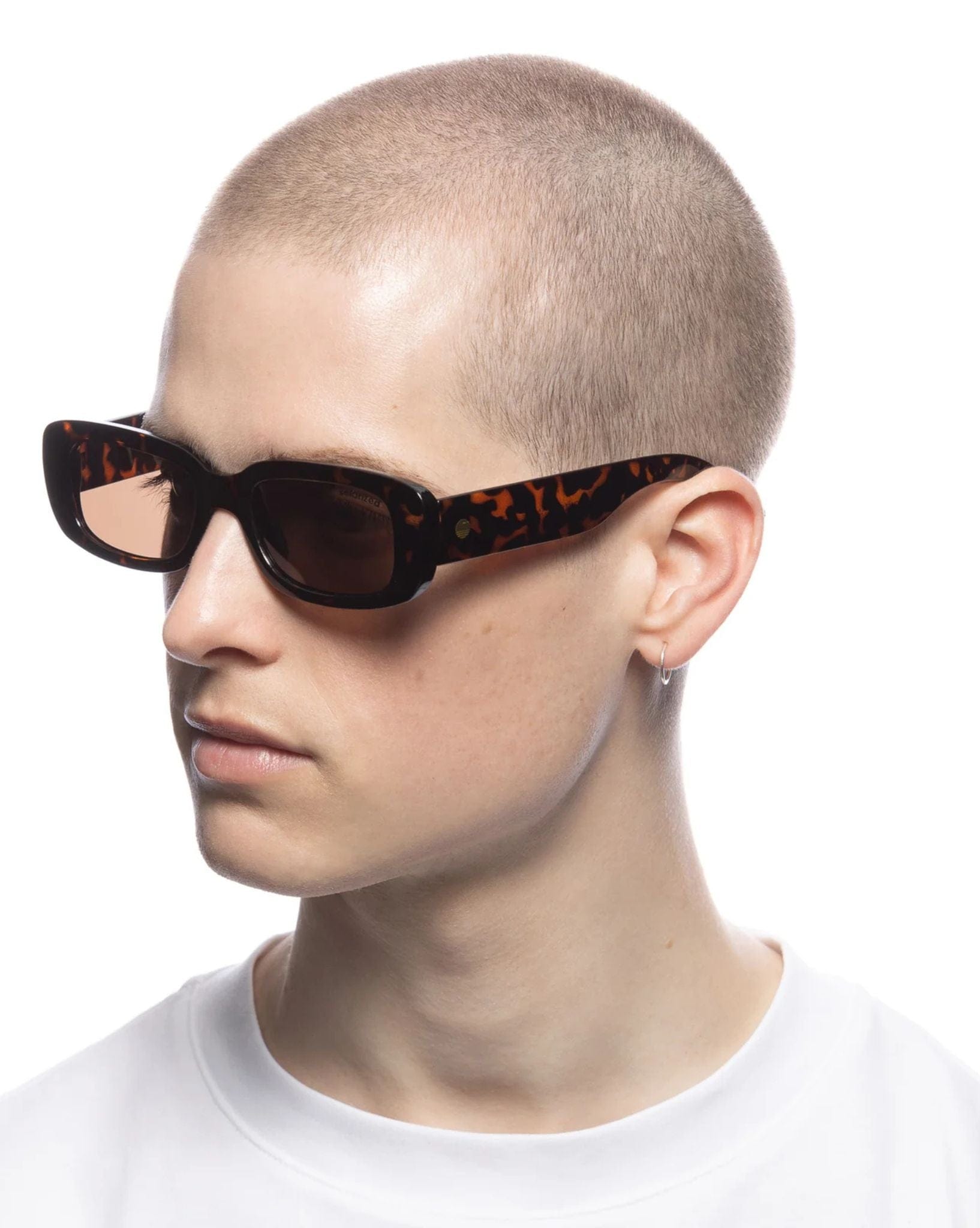 Solarized Slim Y2K Sunglasses - Dark Tort