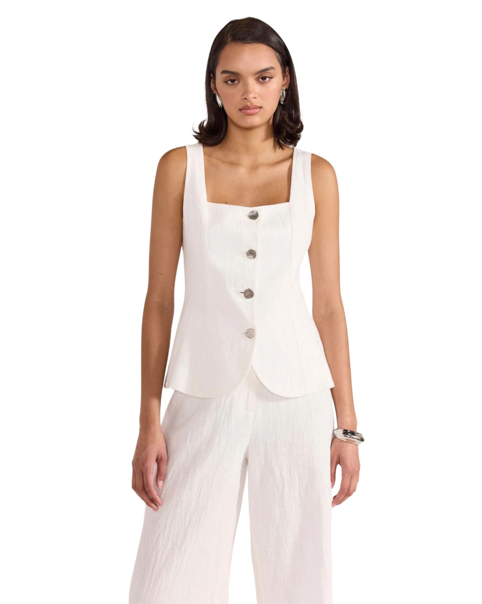 Staple the label Womens Eden Vest White