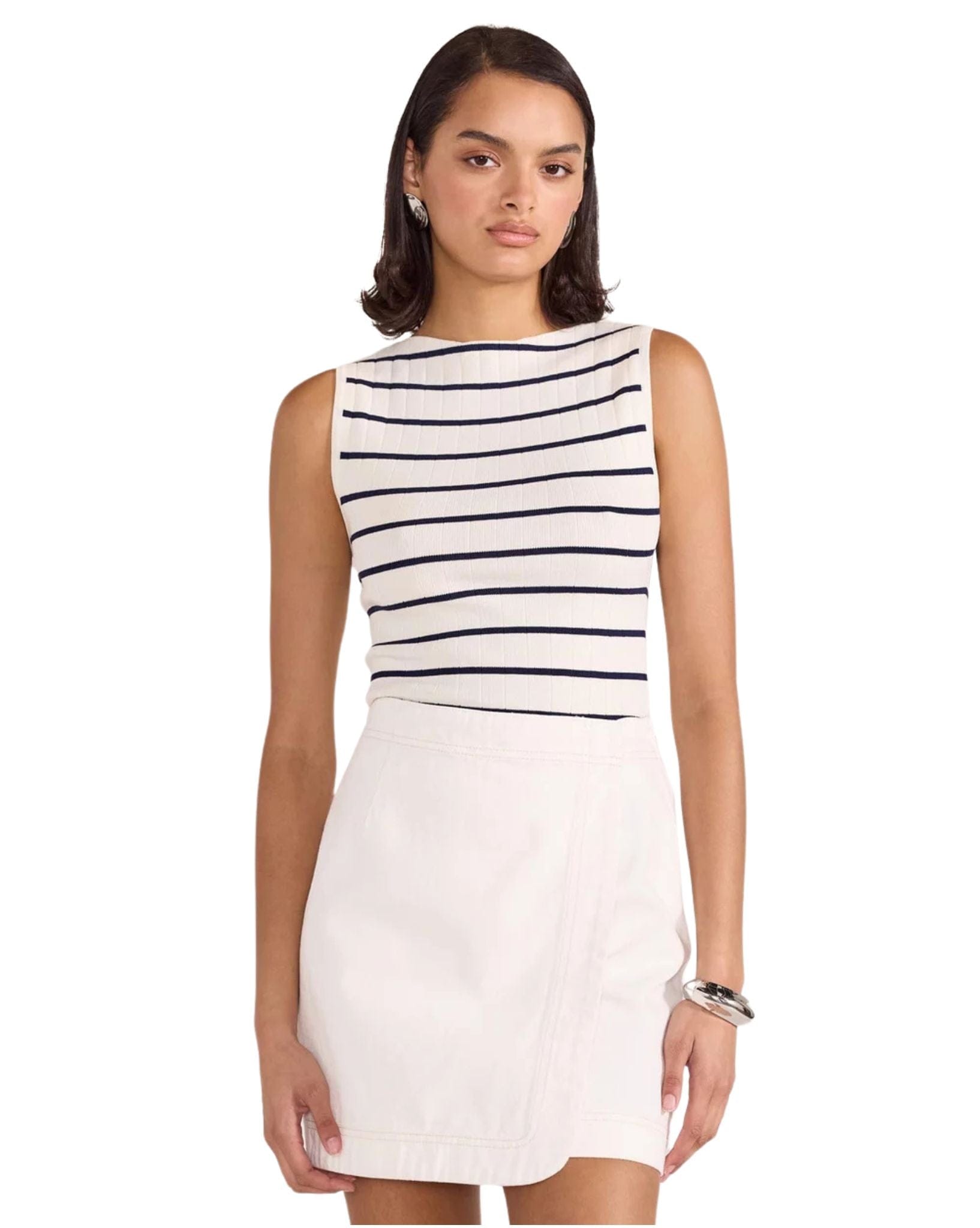 Staple the label Womens Uma Stripe Knit Tank