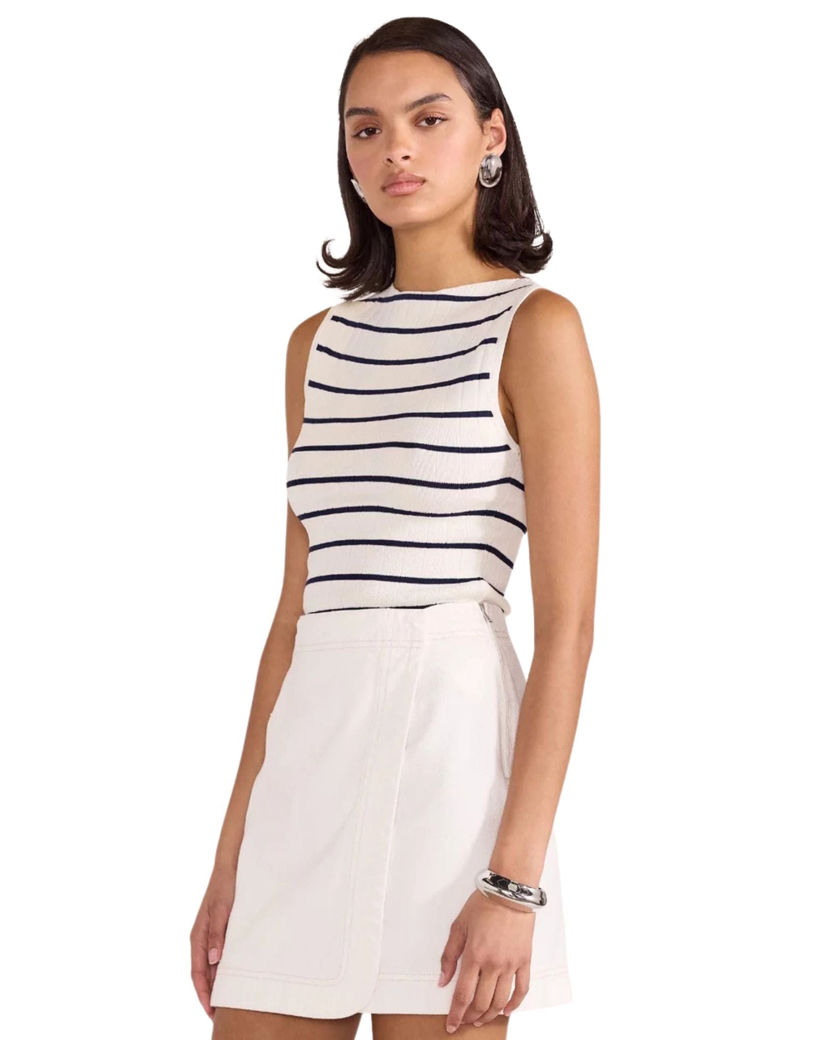 Staple the label Womens Uma Stripe Knit Tank