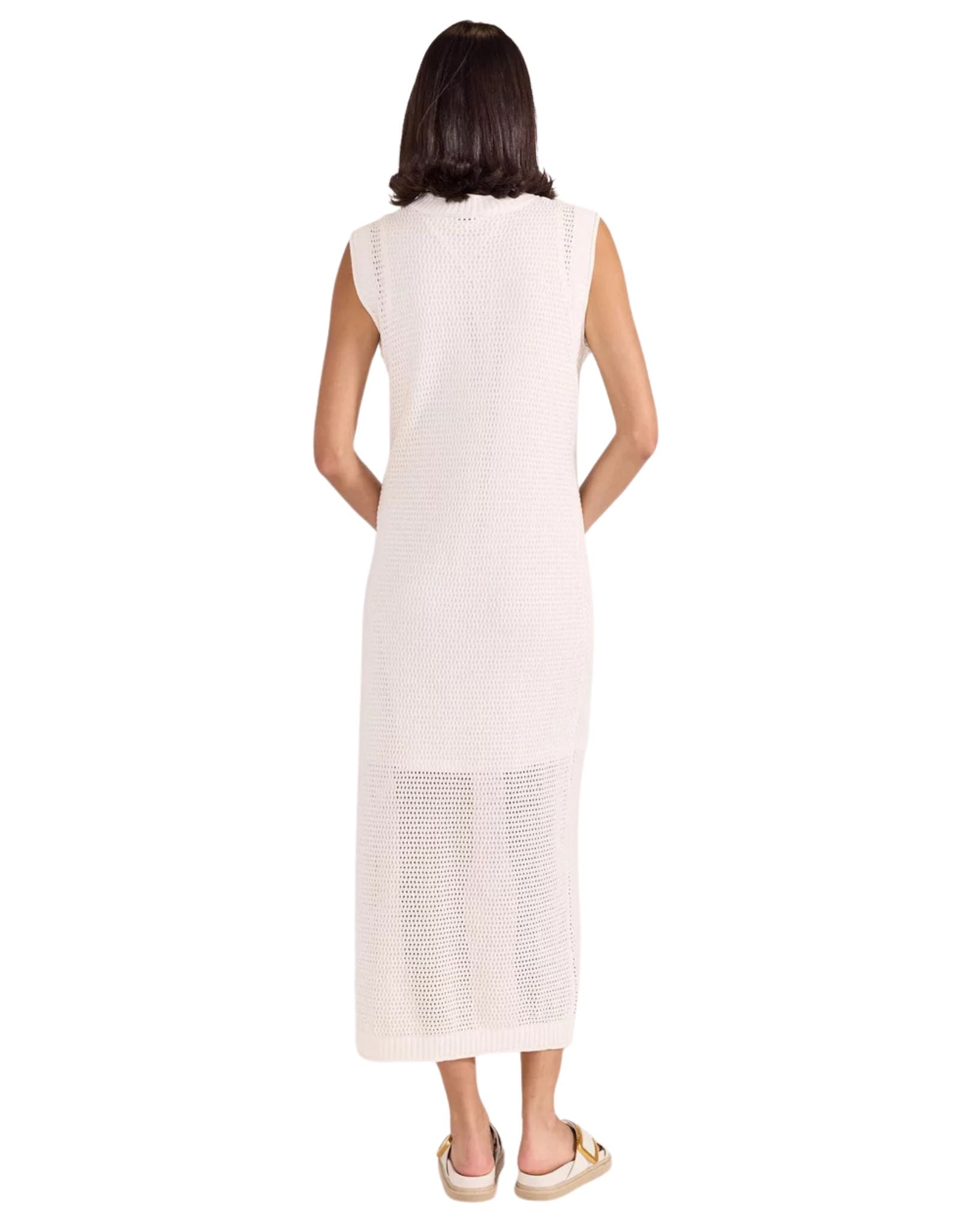 Staple the label Womens Wave Open Knit Midi Dress