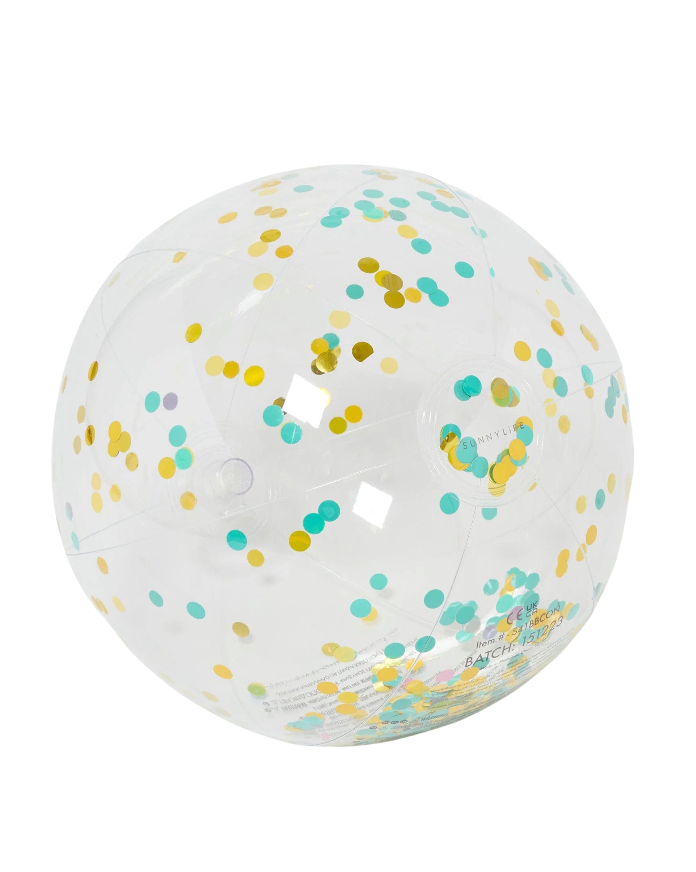 SunnyLife Inflatable Beach Ball - Confetti Multi