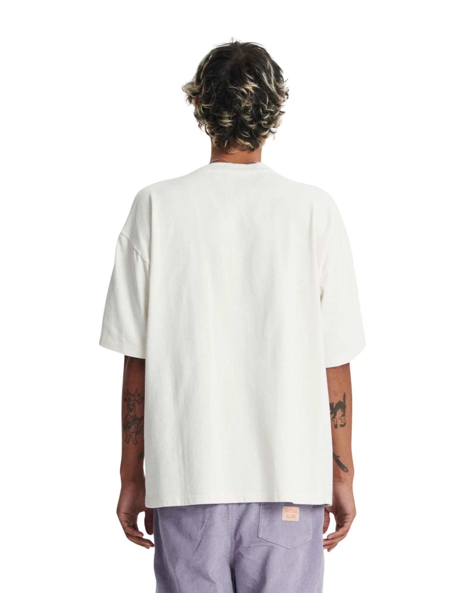 The Critical Slide Society Mens Crazed Tee - White