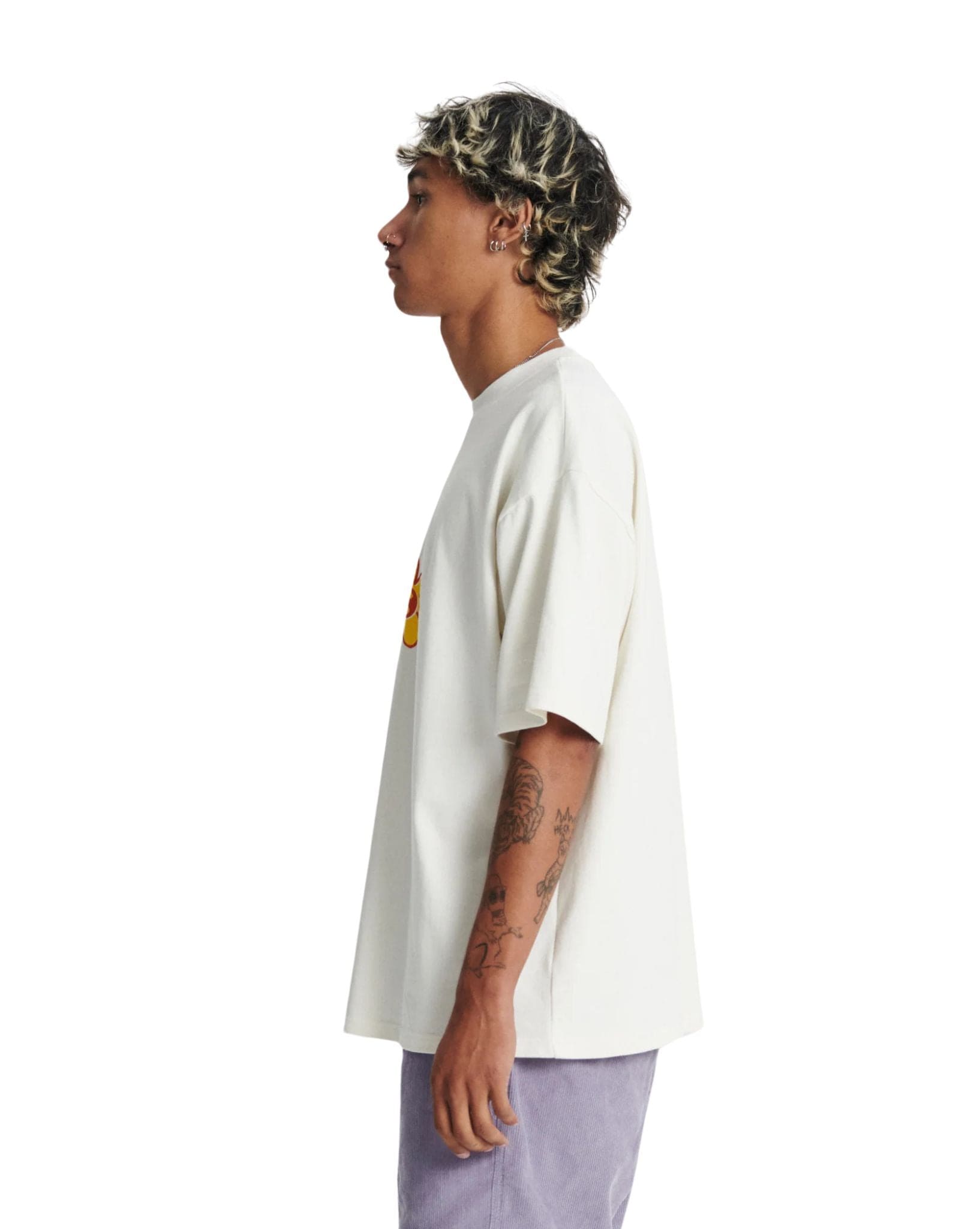 The Critical Slide Society Mens Crazed Tee - White