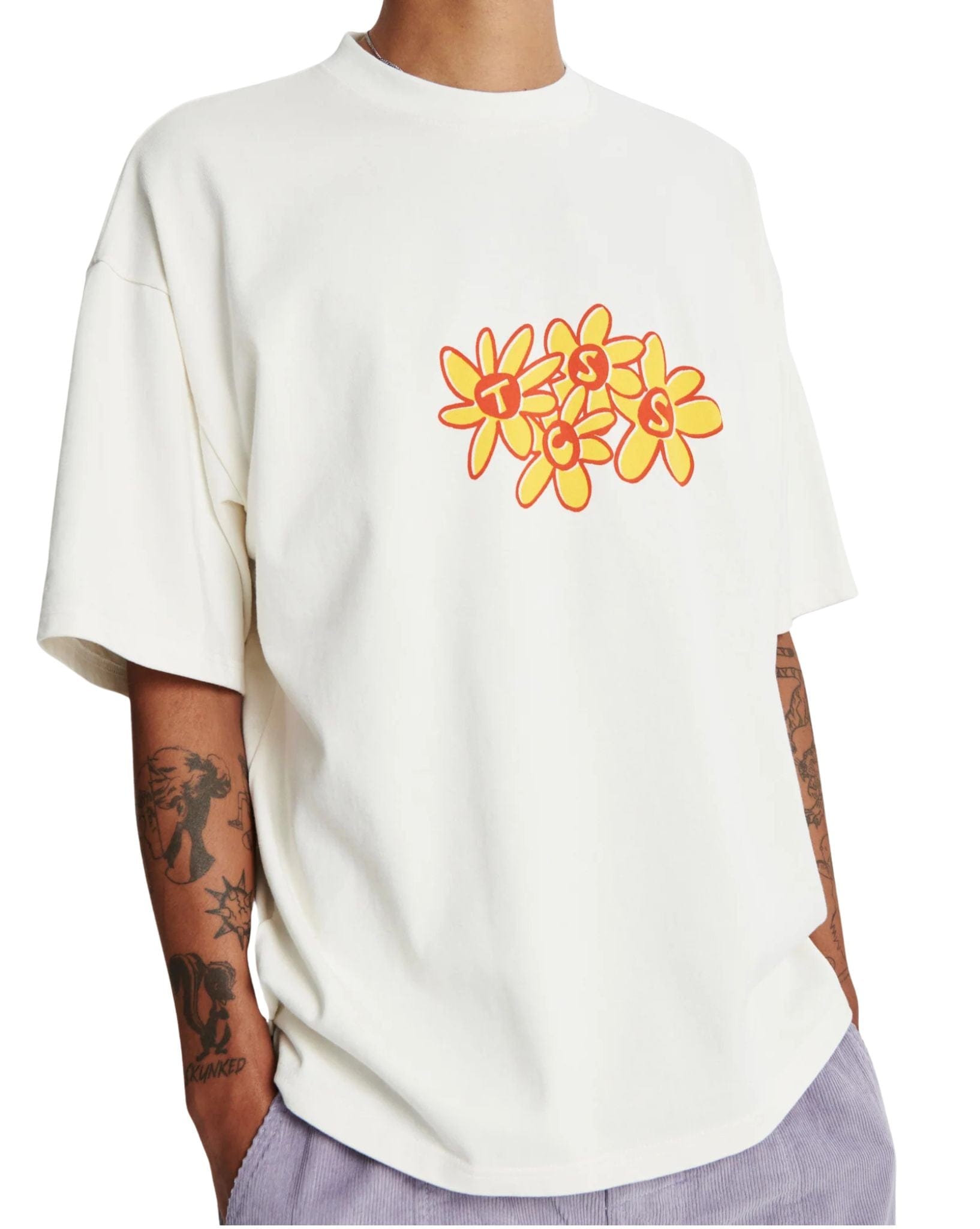 The Critical Slide Society Mens Crazed Tee - White