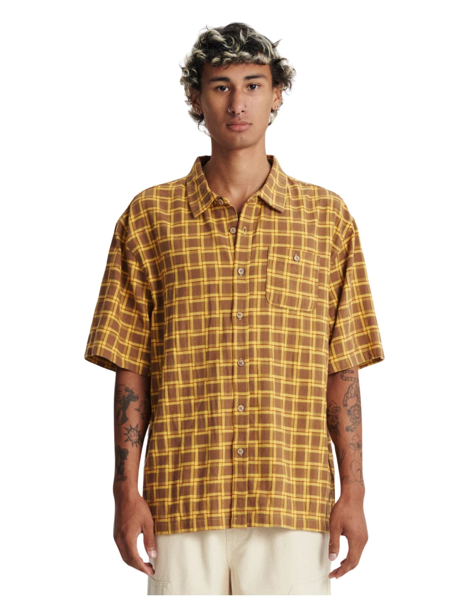 The Critical Slide Society Mens Stock Ss Shirt - Yolk