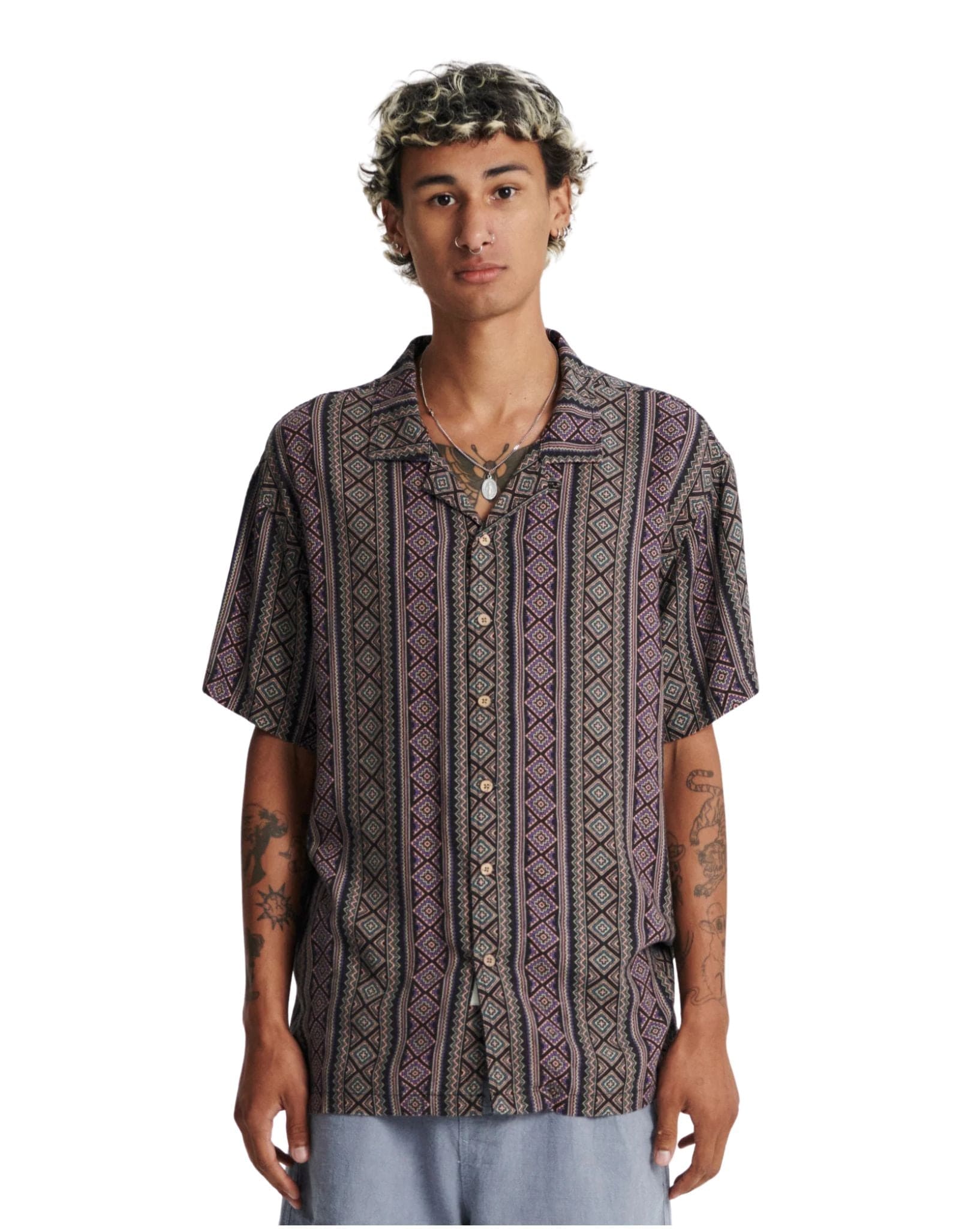 The Critical Slide Society Mens Trader Resort Shirt