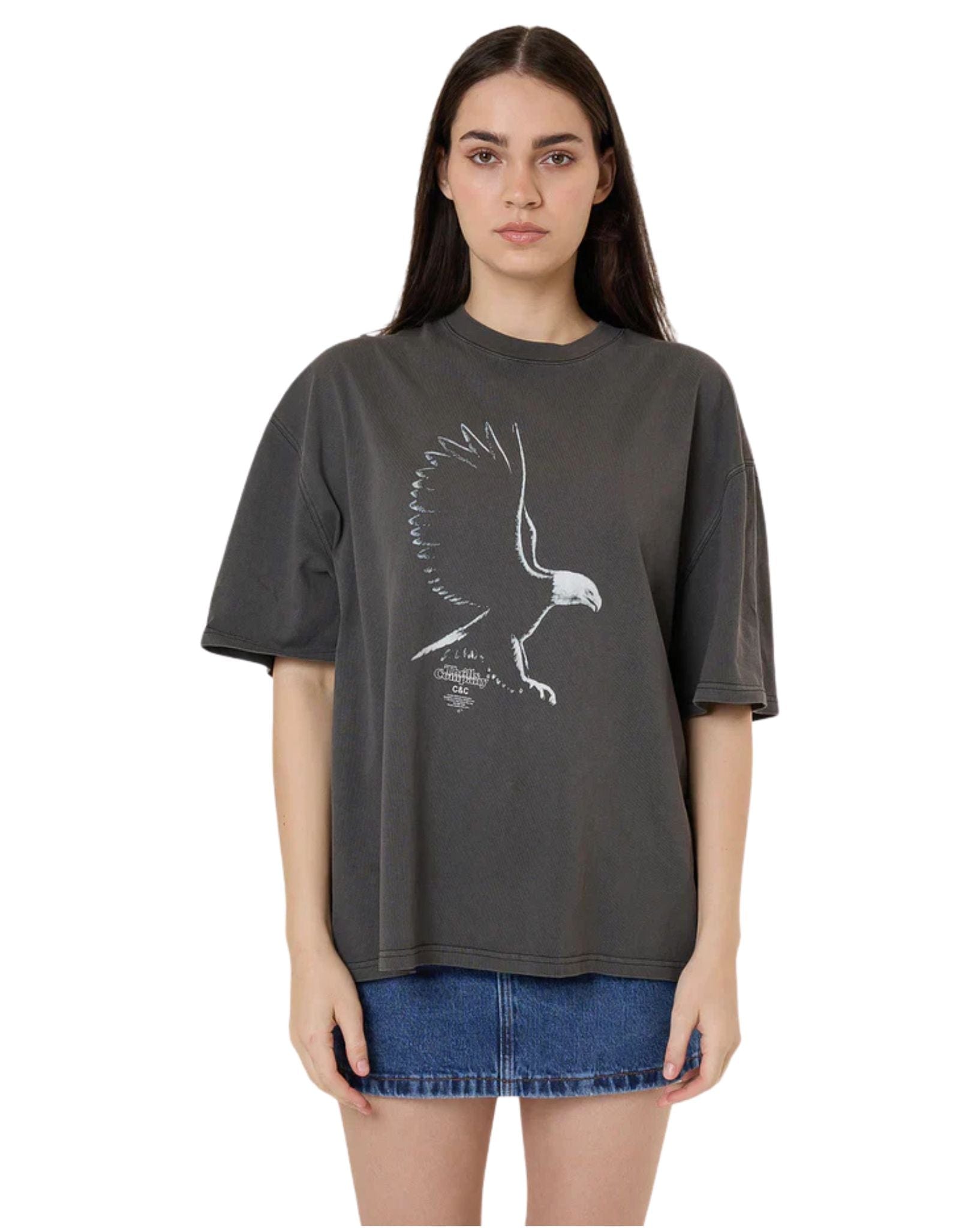 Thrills Womens Speed Metal Oversized Tee