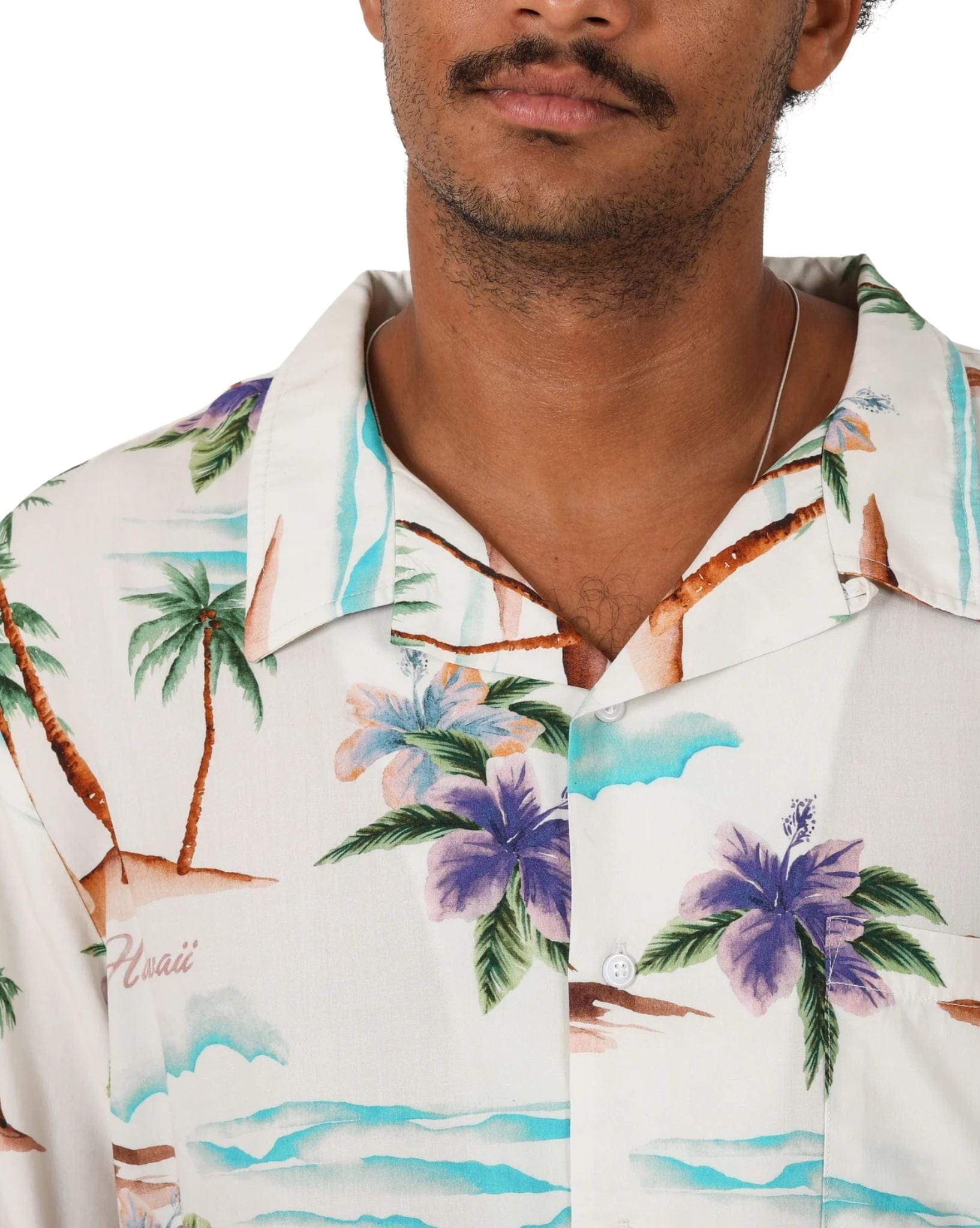 Town & Country Mens On Vacation S/S Shirt - Bone