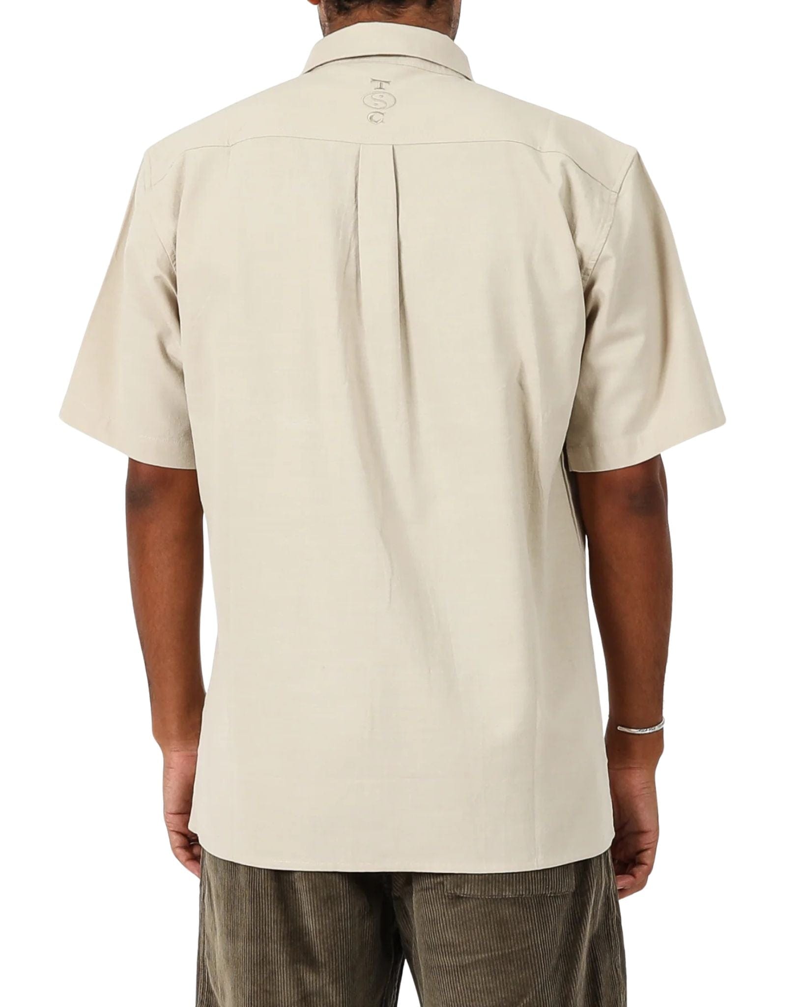 Town & Country Mens Shadow S/S Shirt - Sand