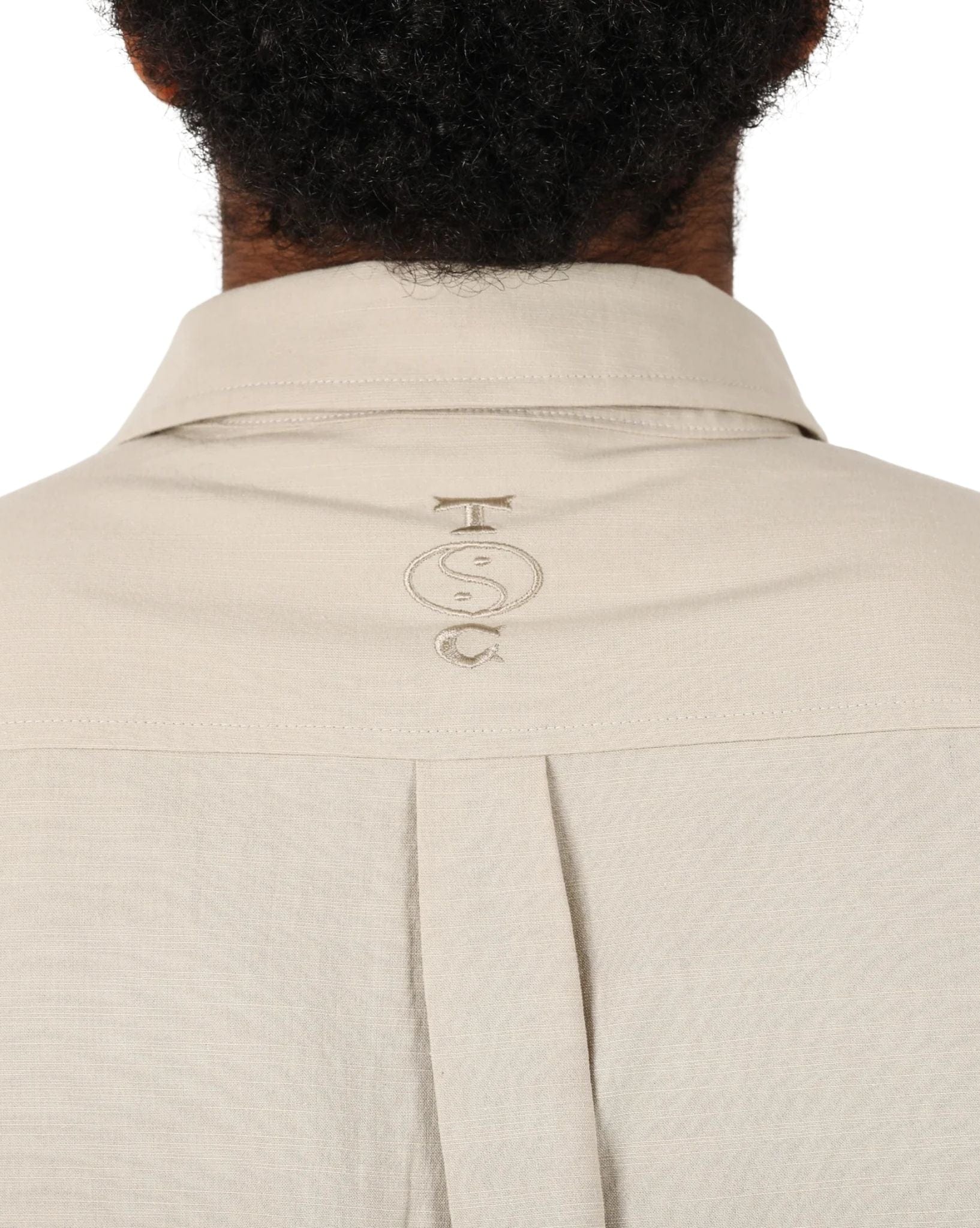 Town & Country Mens Shadow S/S Shirt - Sand