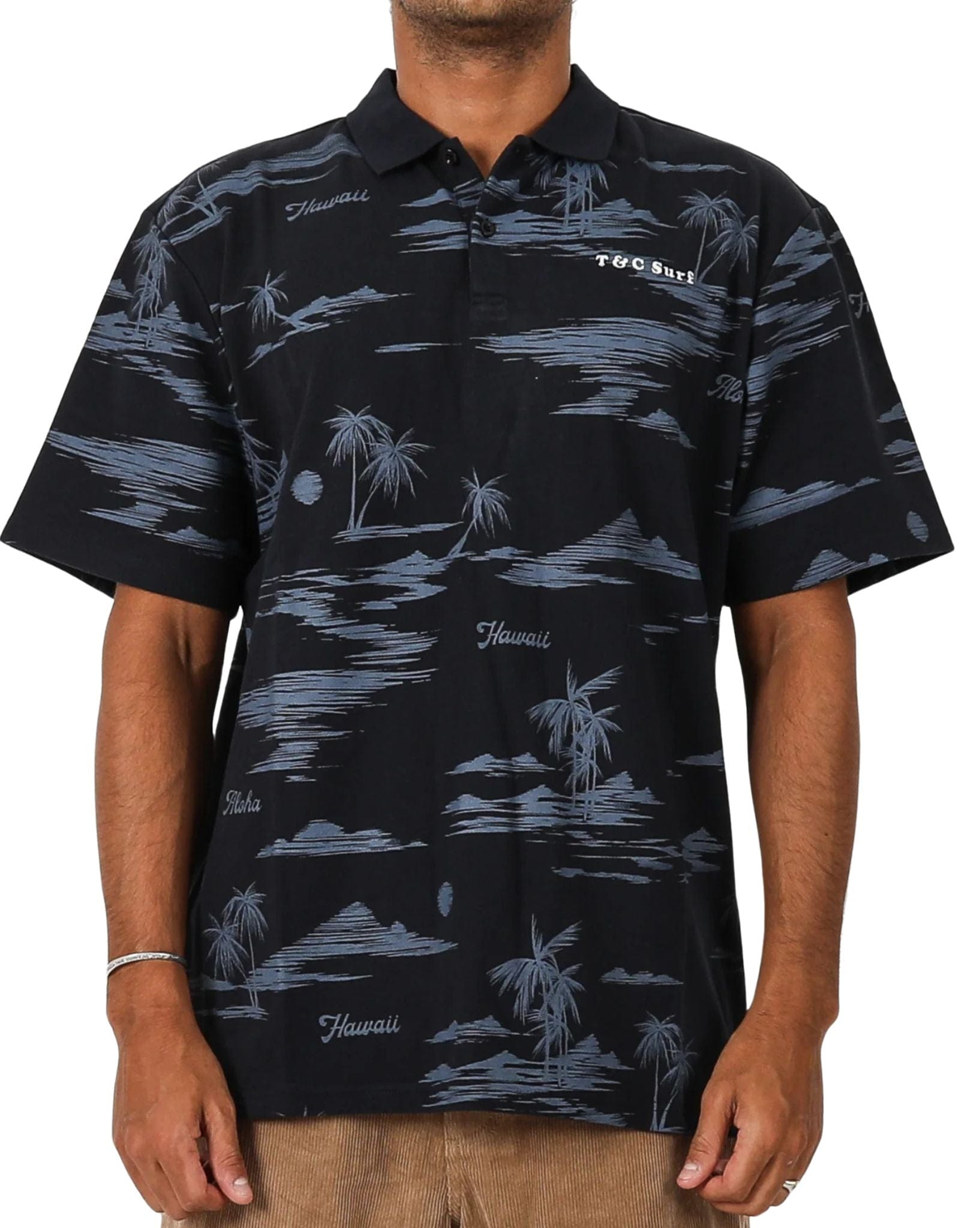 Town & Country Mens Turtle Bay S/S Polo - Navy