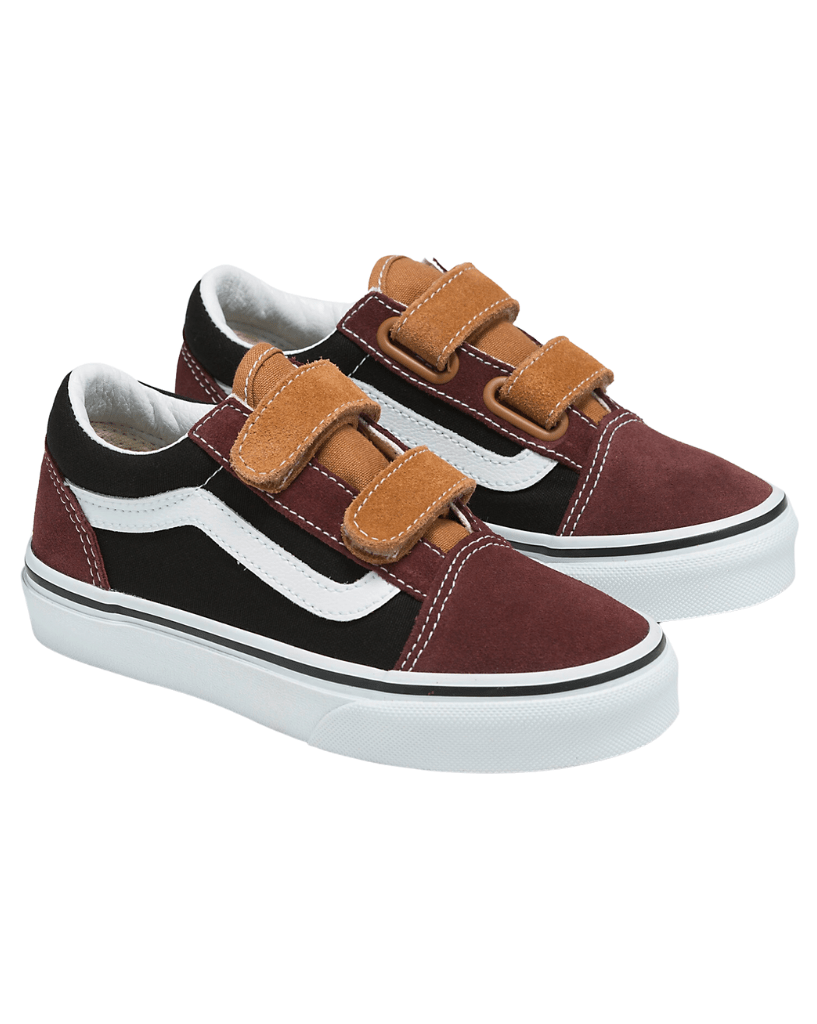 Vans Old Skool V Colour Block Black/Brown Youth