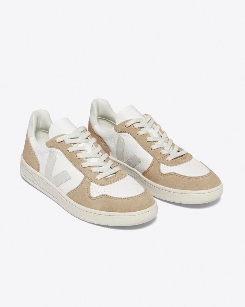 Veja V-10 Chromefree - White/Natural/Sahara