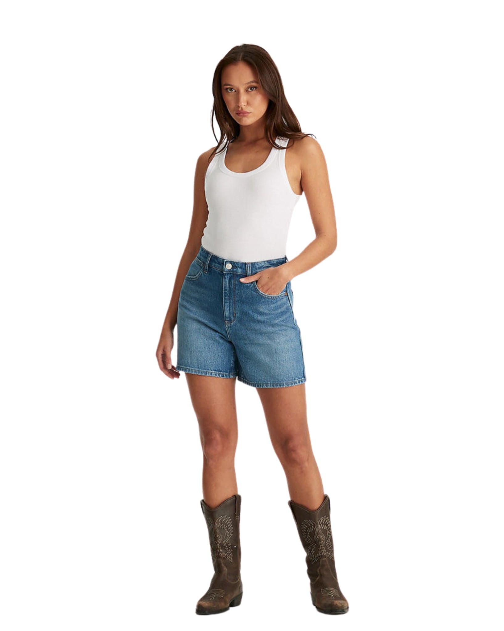 Wrangler Hi A-Line Short