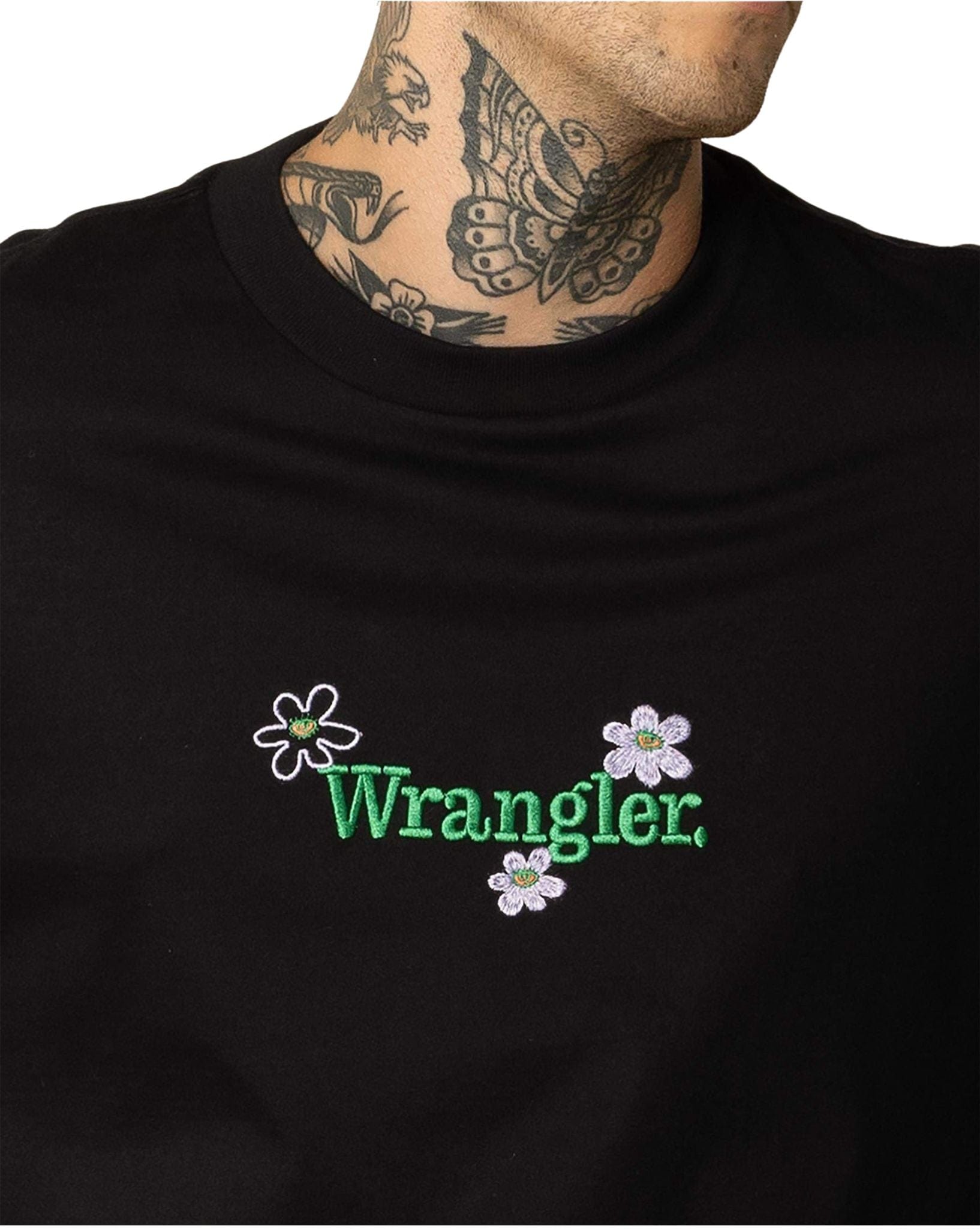 Wrangler Mens Daisies Boxcar Tee