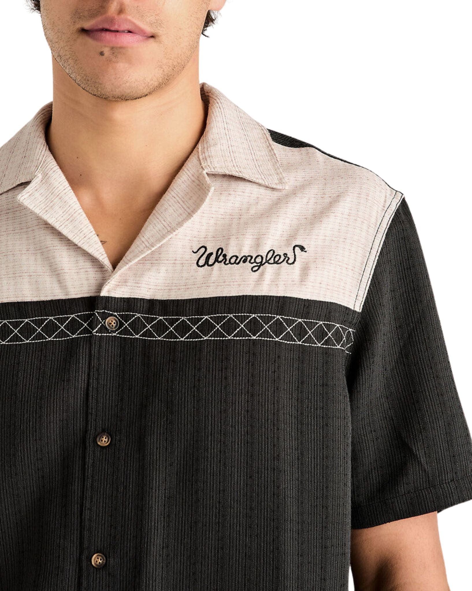 Wrangler Mens Lebowski Shirt - Black Sand