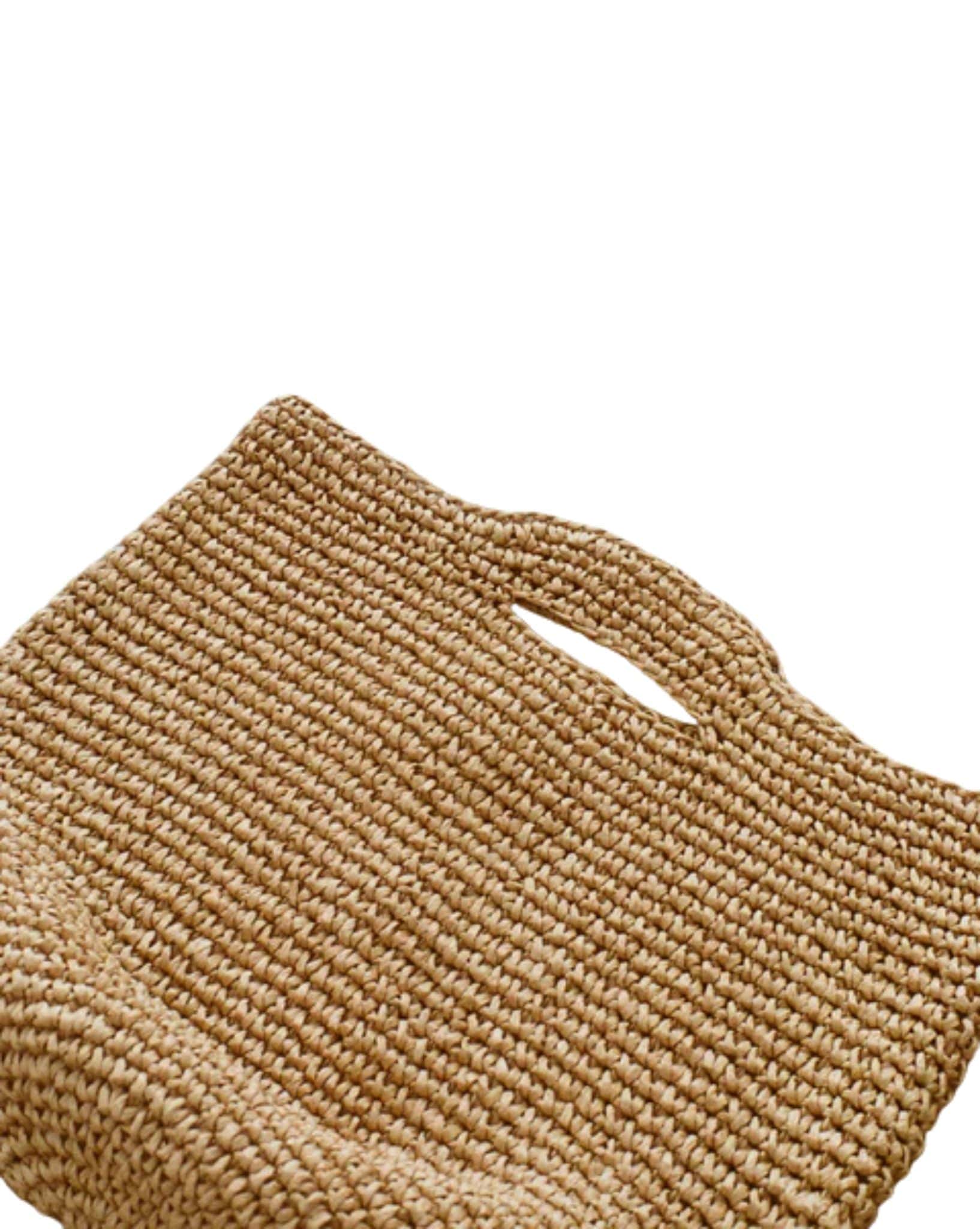 Zulu & Zephyr Round Straw Bag - Natural