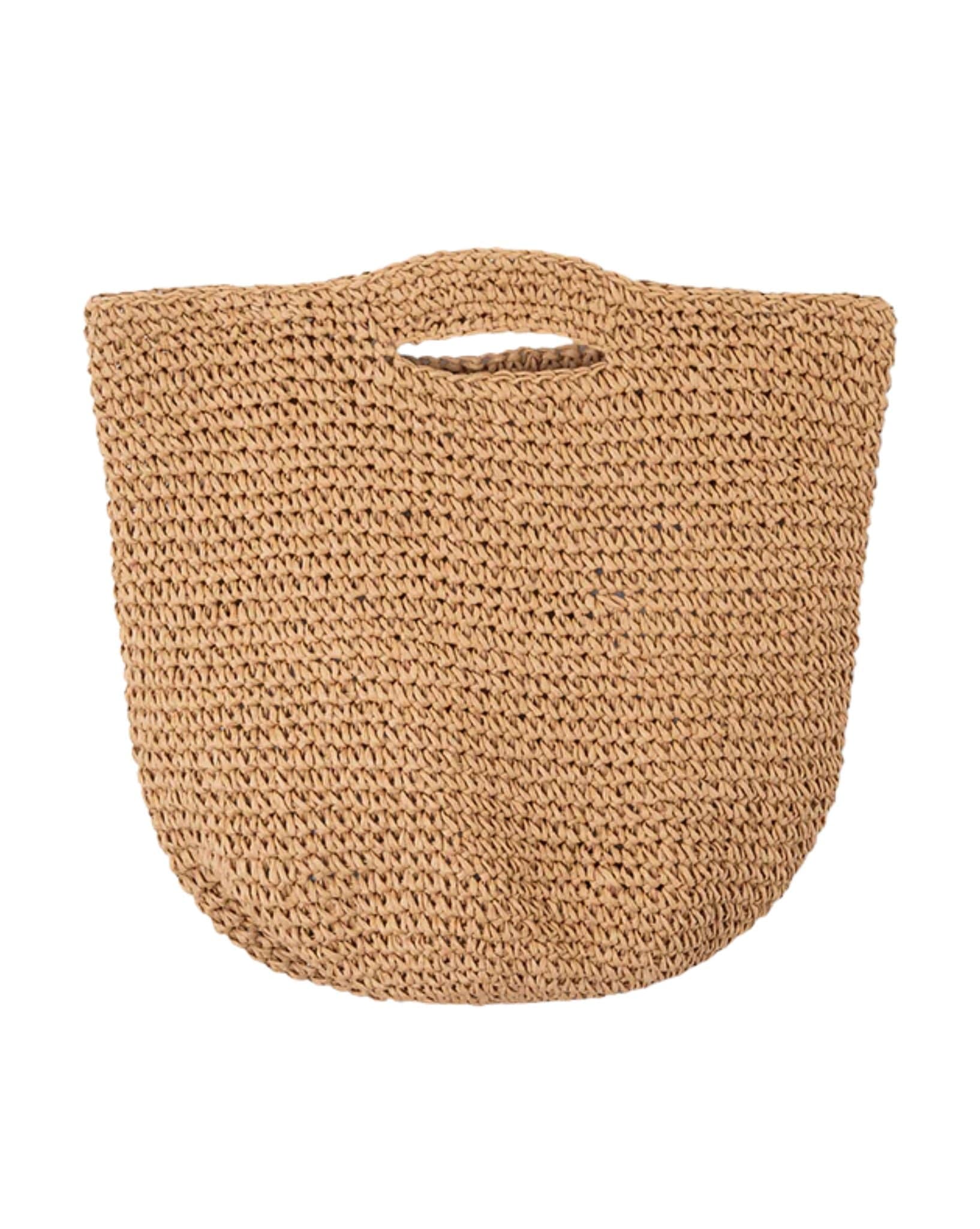 Zulu & Zephyr Round Straw Bag - Natural