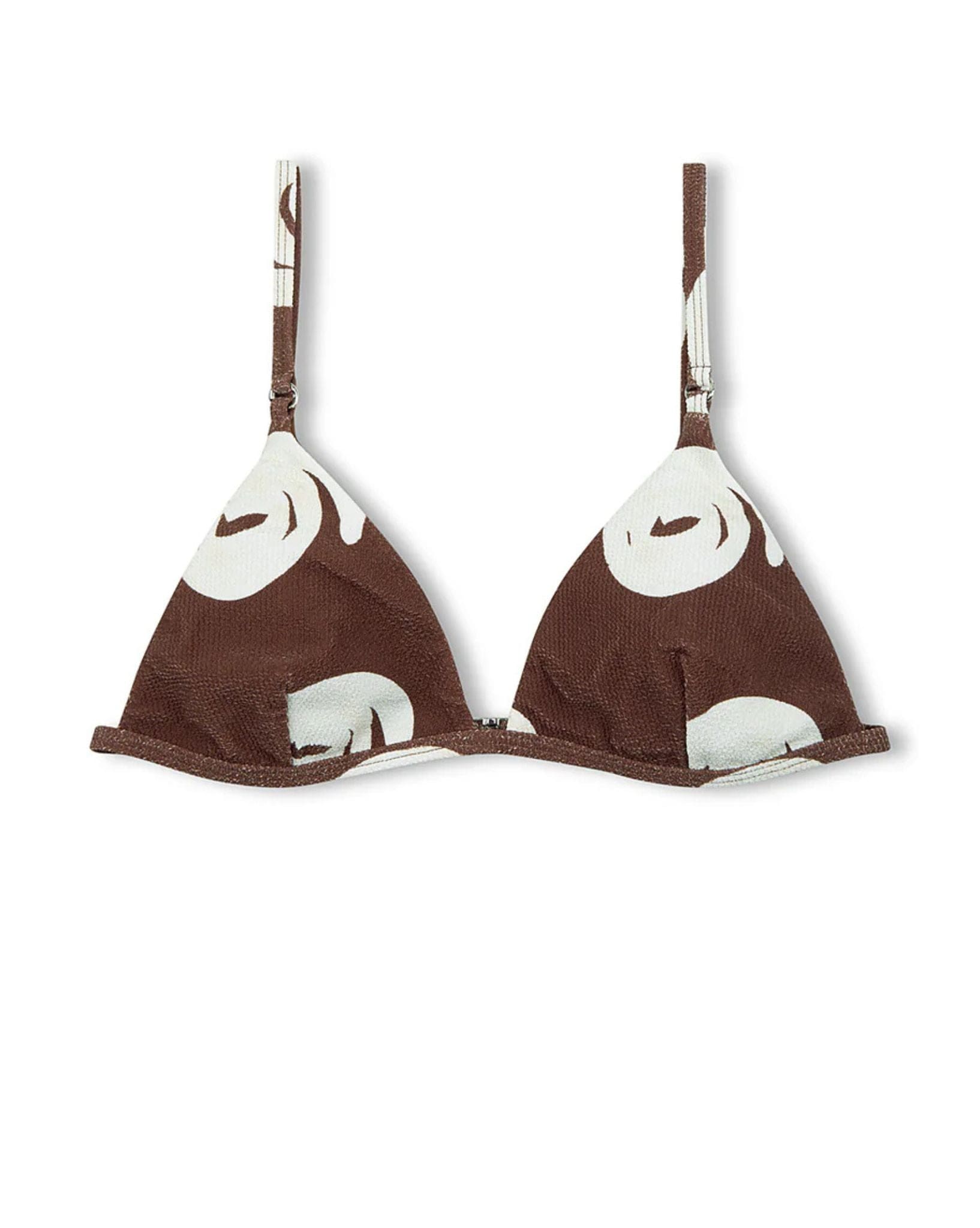 Zulu & Zephyr Womens Cocoa Swirl Textured Triangle