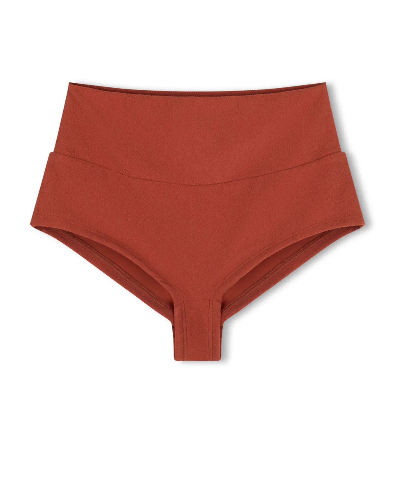 Zulu & Zephyr Womens Earth Red Textured Boy Short