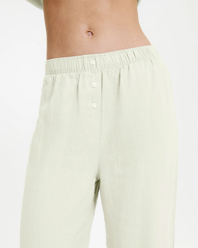 Nude Lucy Lounge Linen Crop Pant - Available Today with Free