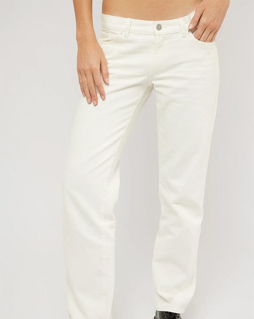 Abrand A 99 Low Straight - Washed White