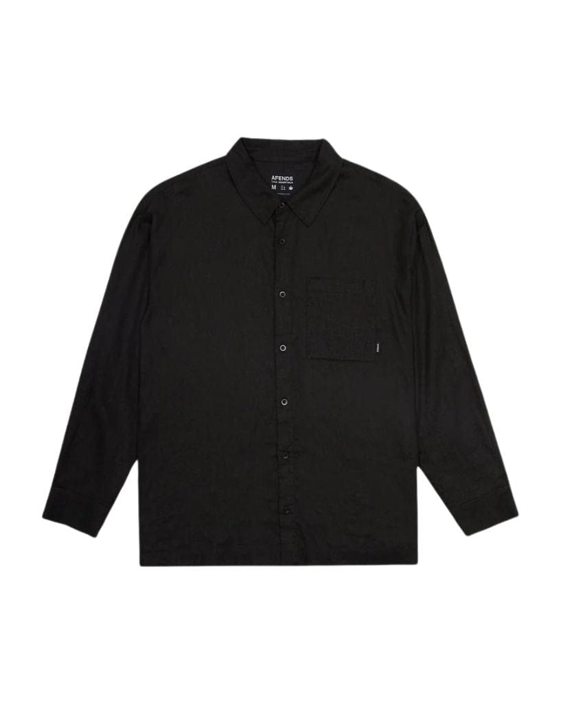 Afends Everyday - Hemp Cuban Long Sleeve Shirt