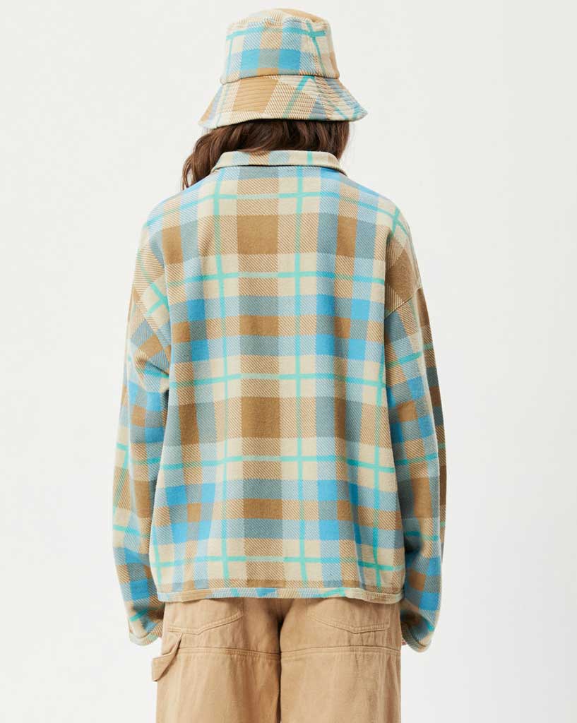 Afends Millie - Hemp Reverse Fleece Jacket  Check