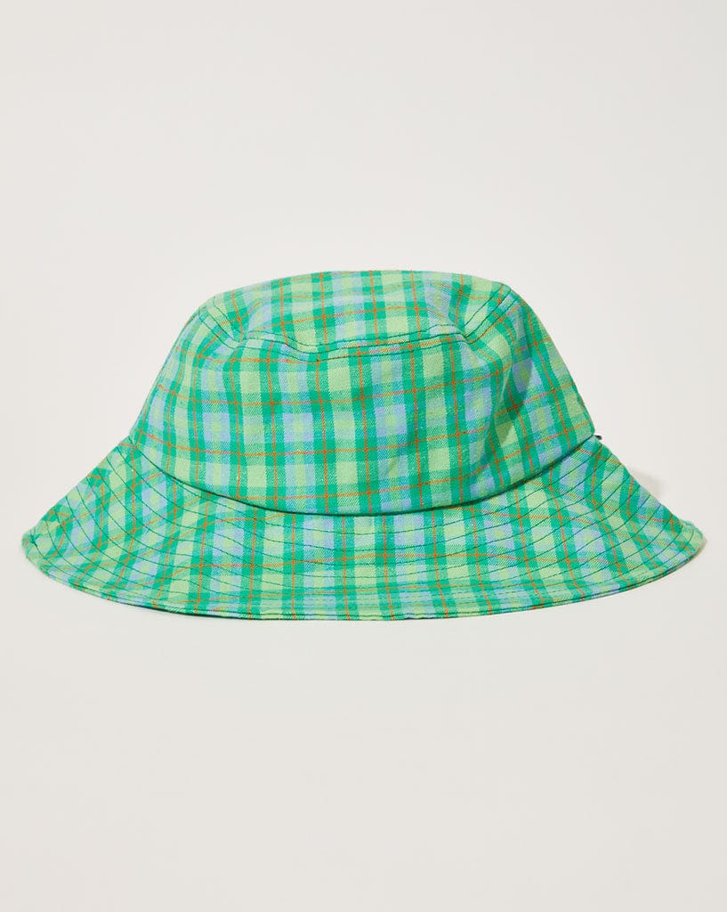 Afends Tully - Hemp Check Wide Brim Hat