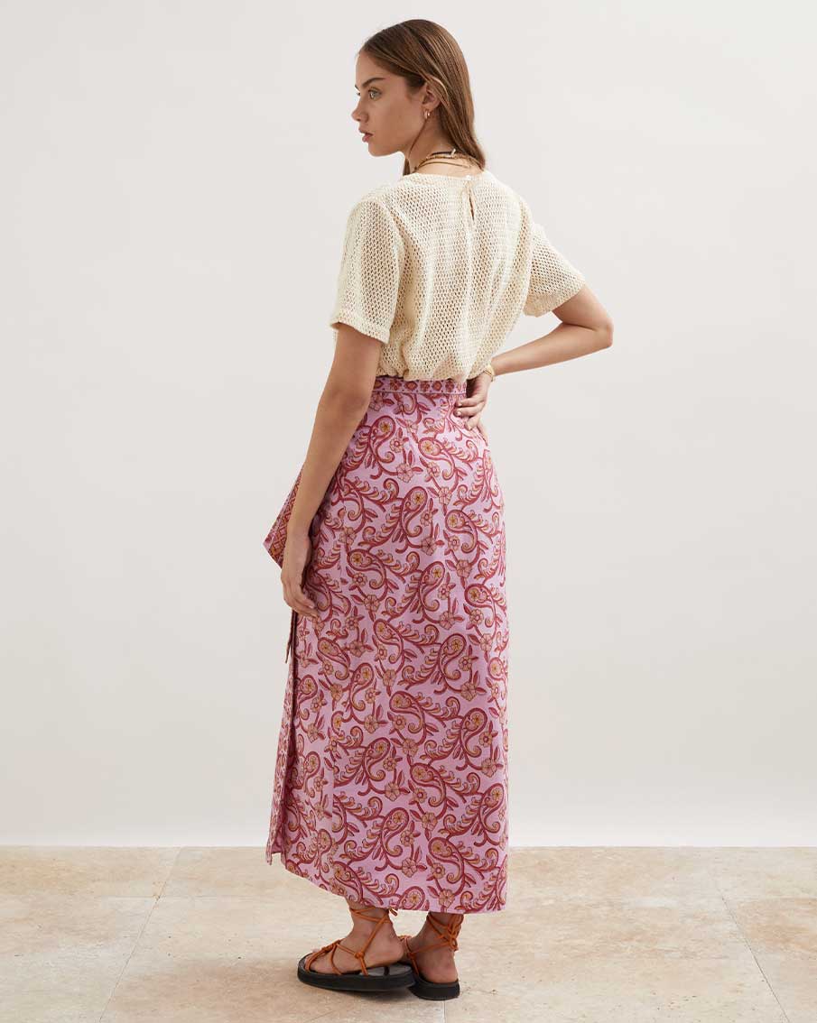 Boteh Kiki Nazar Wrap Maxi Skirt