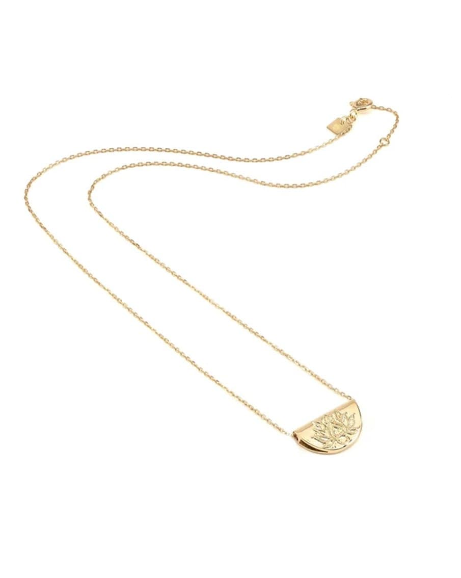 By Charlotte Gold Lotus Short Necklace