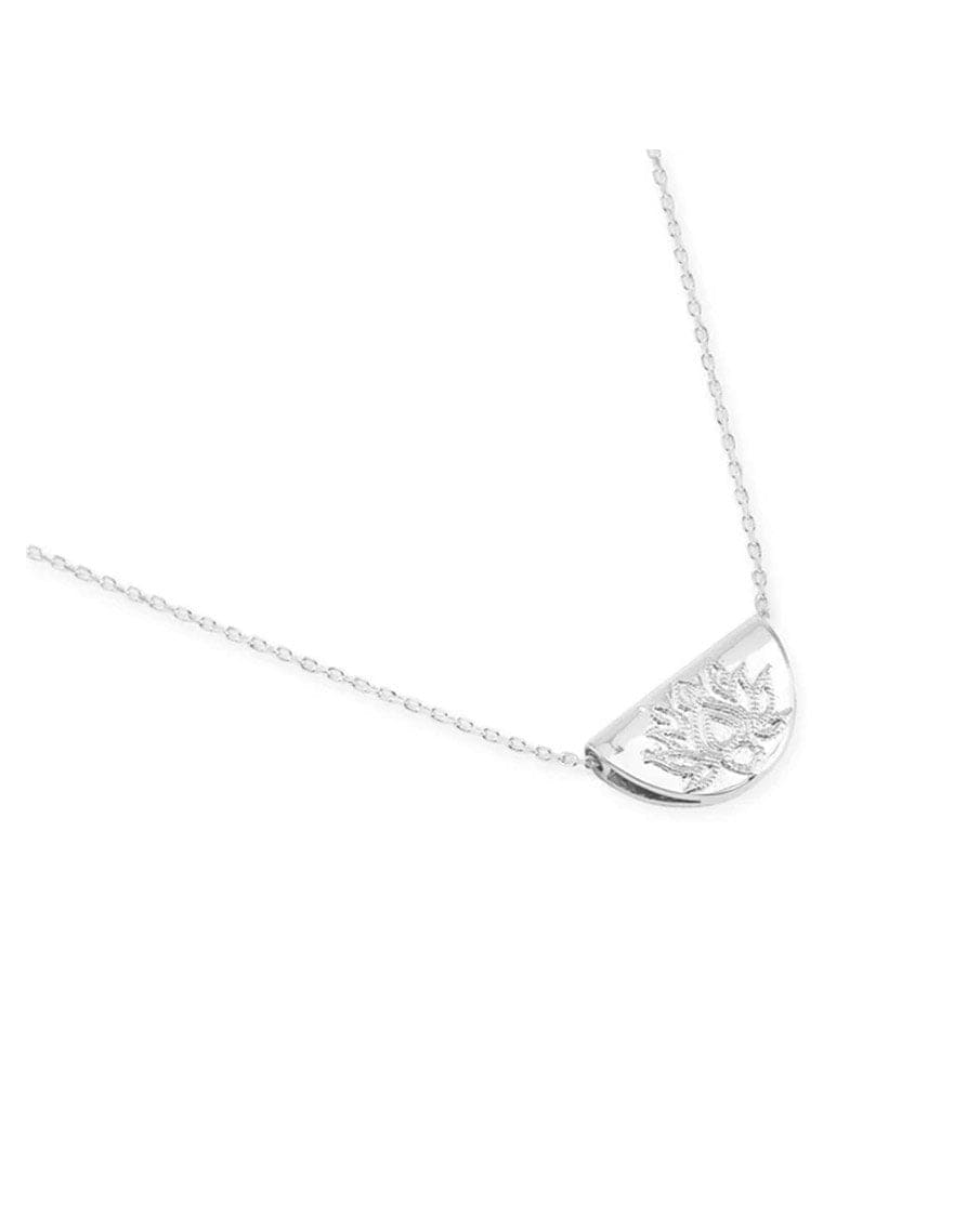 By Charlotte Silver Lotus Short Necklace