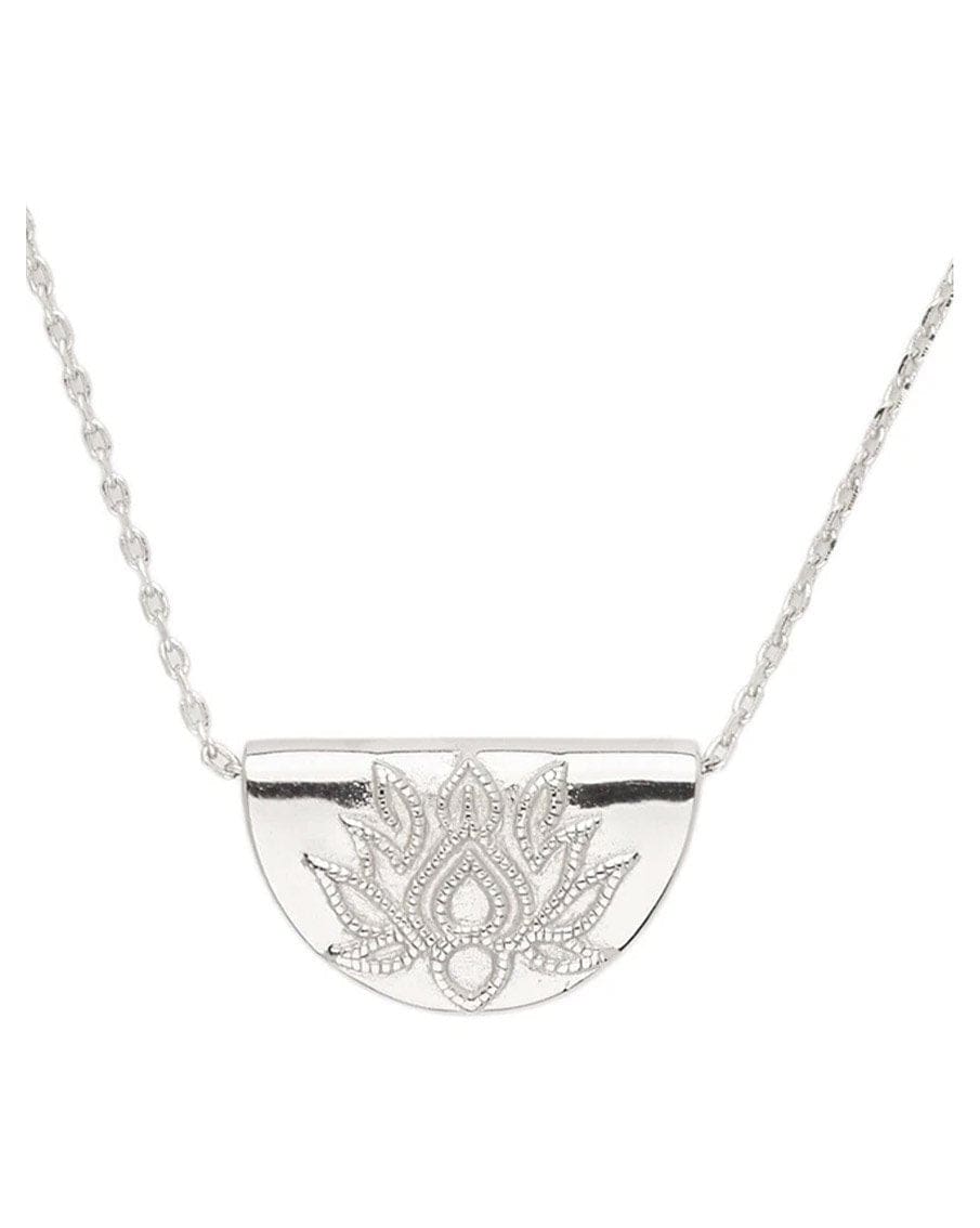 By Charlotte Silver Lotus Short Necklace