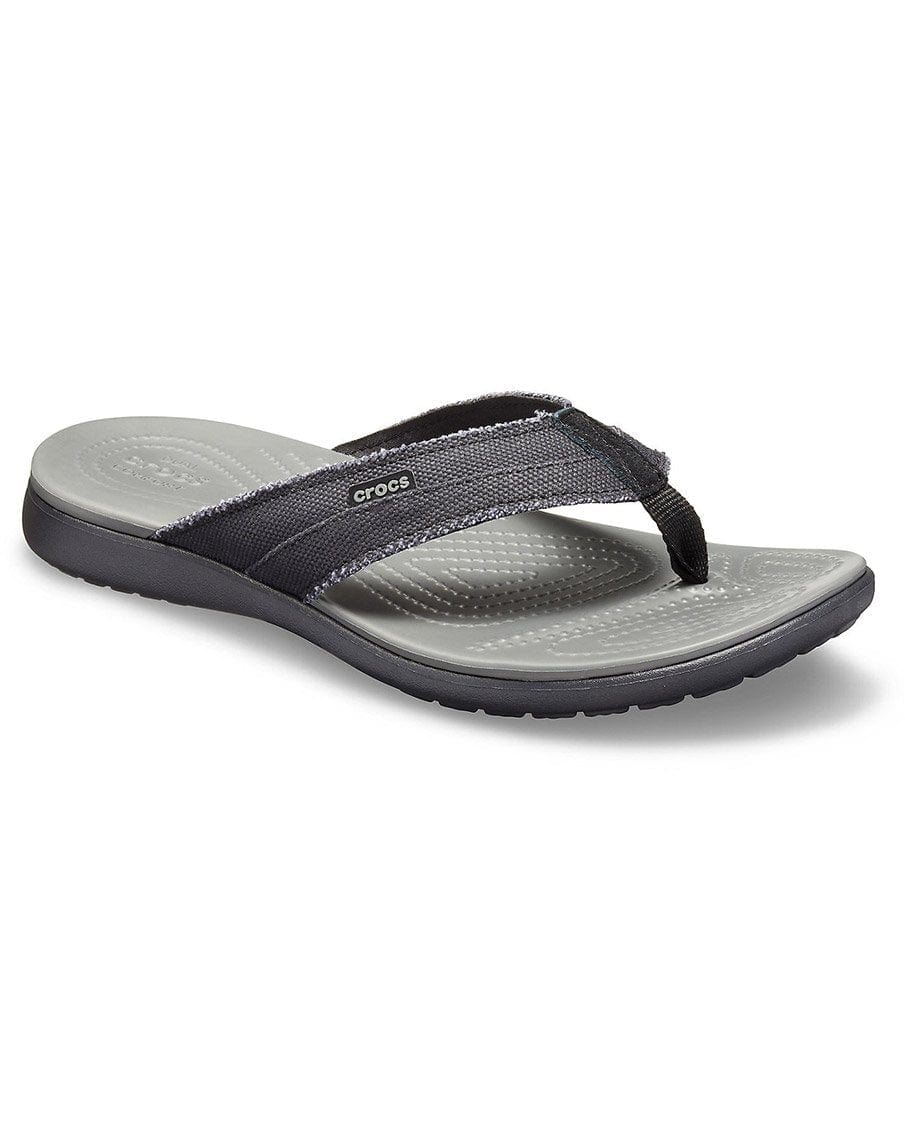 Crocs Santa Cruz Canvas Flip Available Today with Free Shipping