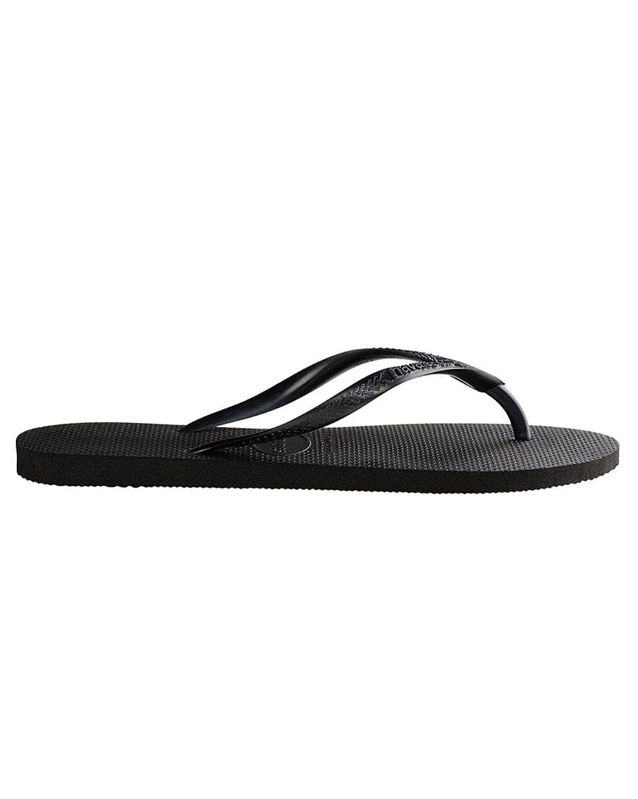 Havaianas Slim Basic Black Thongs