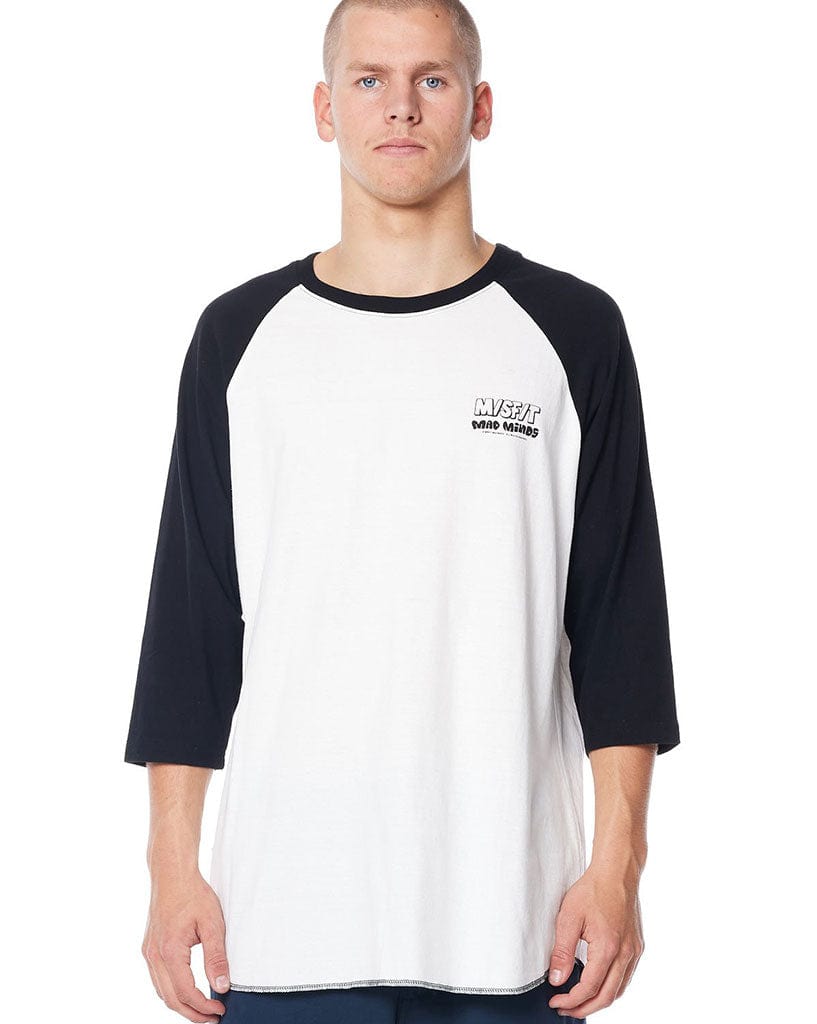 Misfit Demo Life 50/50 3/4 Raglan Tee