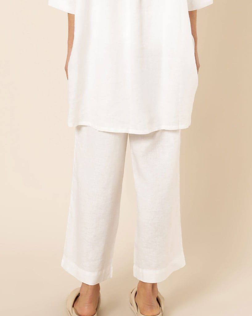 Nude Lucy Lounge Linen Crop Pant